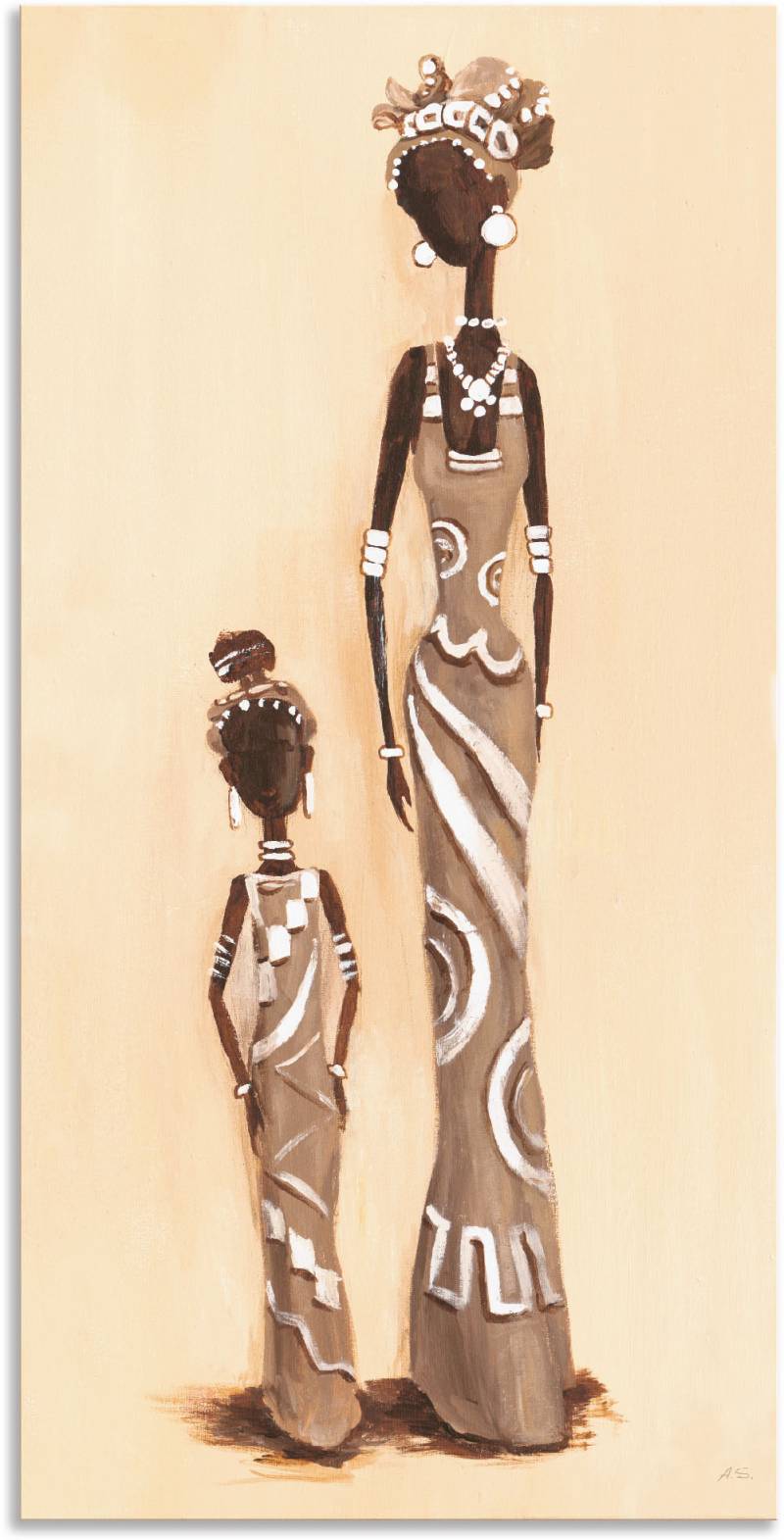 Artland Wandbild »Afrikanerin - mit Kind«, Frau, (1 St.), als Alubild, Outdoorbild, Leinwandbild in verschied. Grössen von Artland