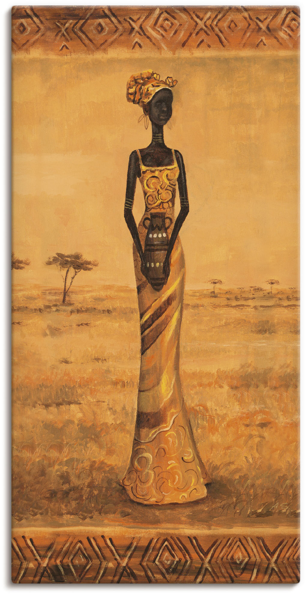 Artland Wandbild »Afrikanische Eleganz II«, Frau, (1 St.), als Leinwandbild, Wandaufkleber in verschied. Grössen Artland Wandbild »Afrikanische Eleganz II«, Frau, (1 St.), als Leinwandbild, Wandaufkleber in verschied. Grössen von Artland