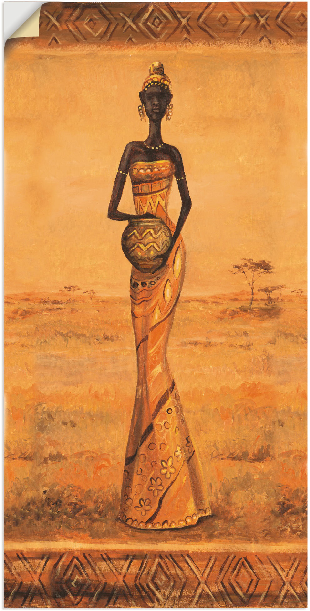 Artland Wandbild »Afrikanische Eleganz III«, Frau, (1 St.), als Alubild, Outdoorbild, Leinwandbild, Wandaufkleber, versch. Grössen Artland Wandbild »Afrikanische Eleganz III«, Frau, (1 St.), als Alubild, Outdoorbild, Leinwandbild, Wandaufkleber, versch. Grössen von Artland