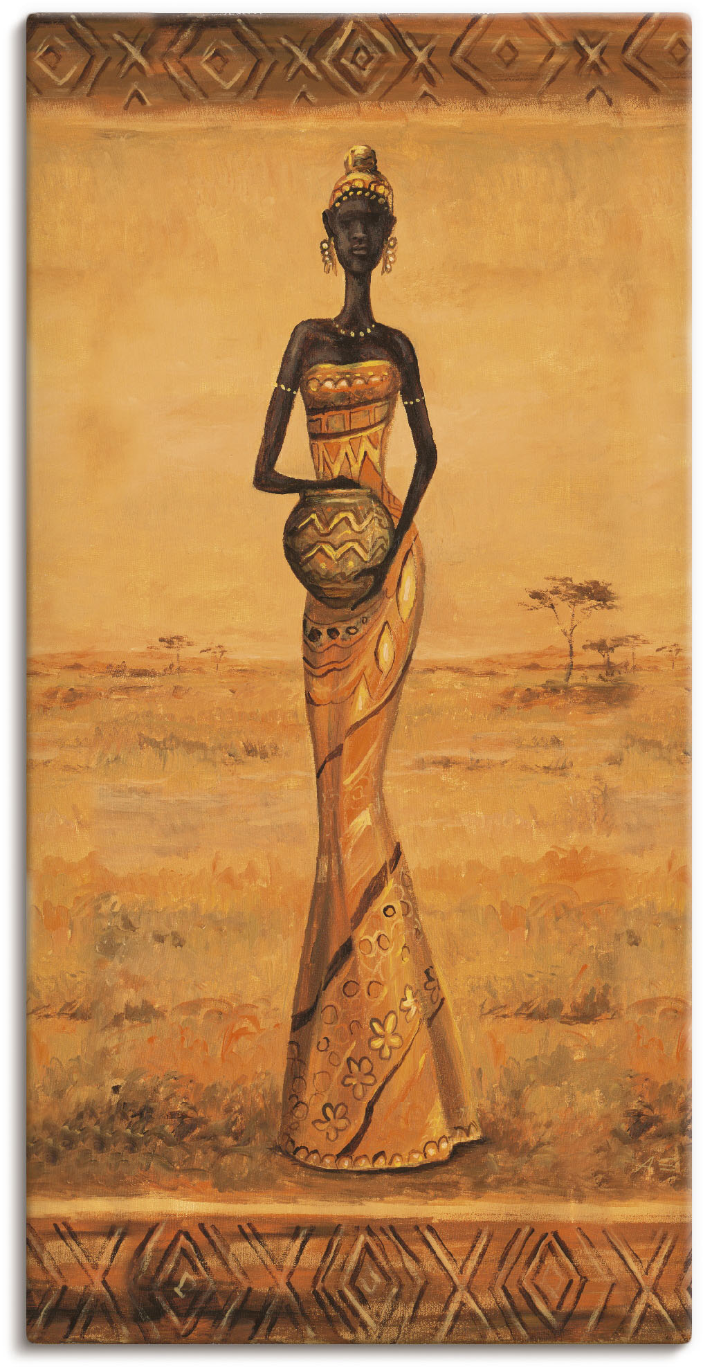Artland Wandbild »Afrikanische Eleganz III«, Frau, (1 St.) von Artland