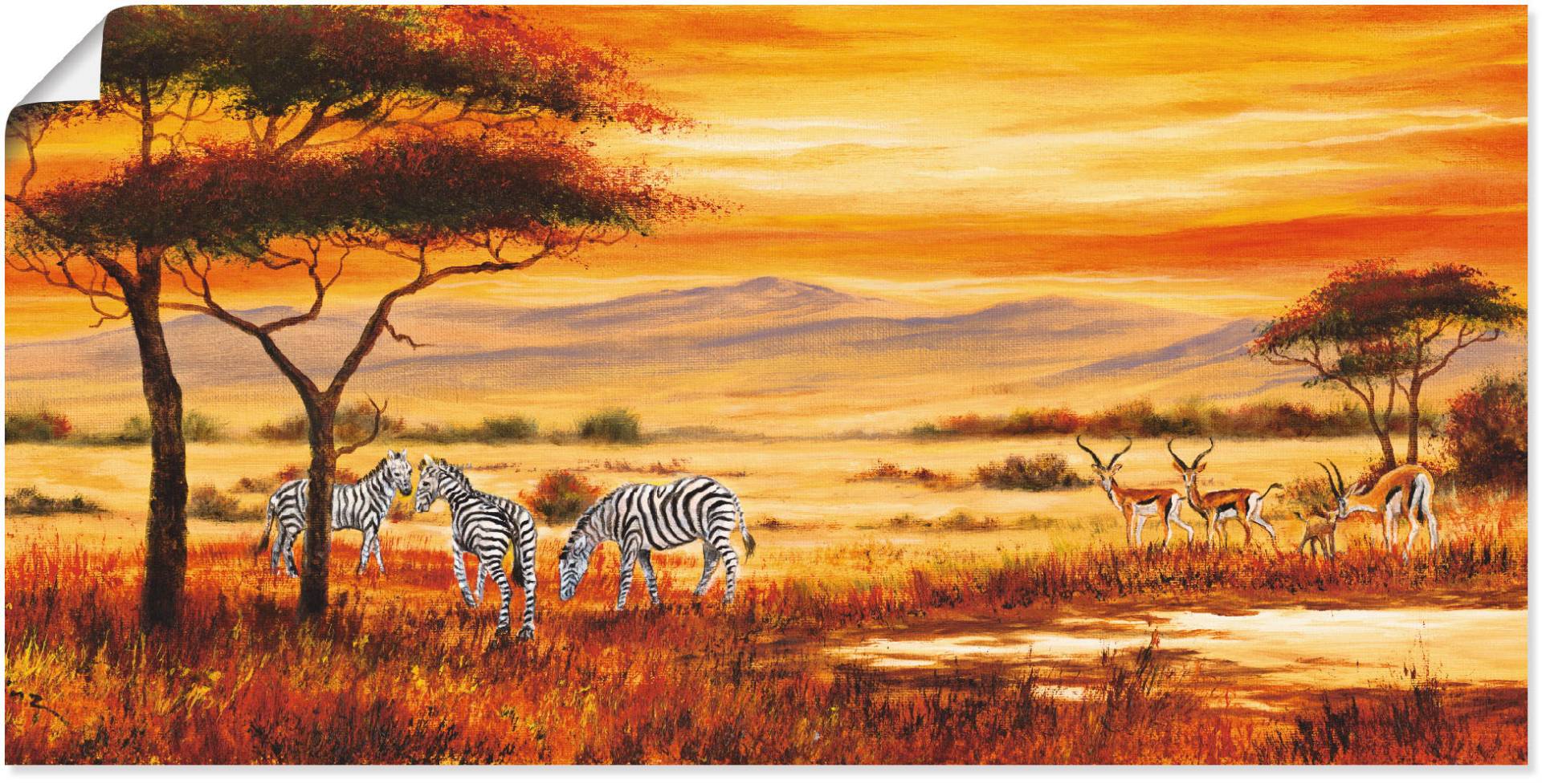 Artland Wandbild »Afrikanische Landschaft I«, Afrika, (1 St.) von Artland