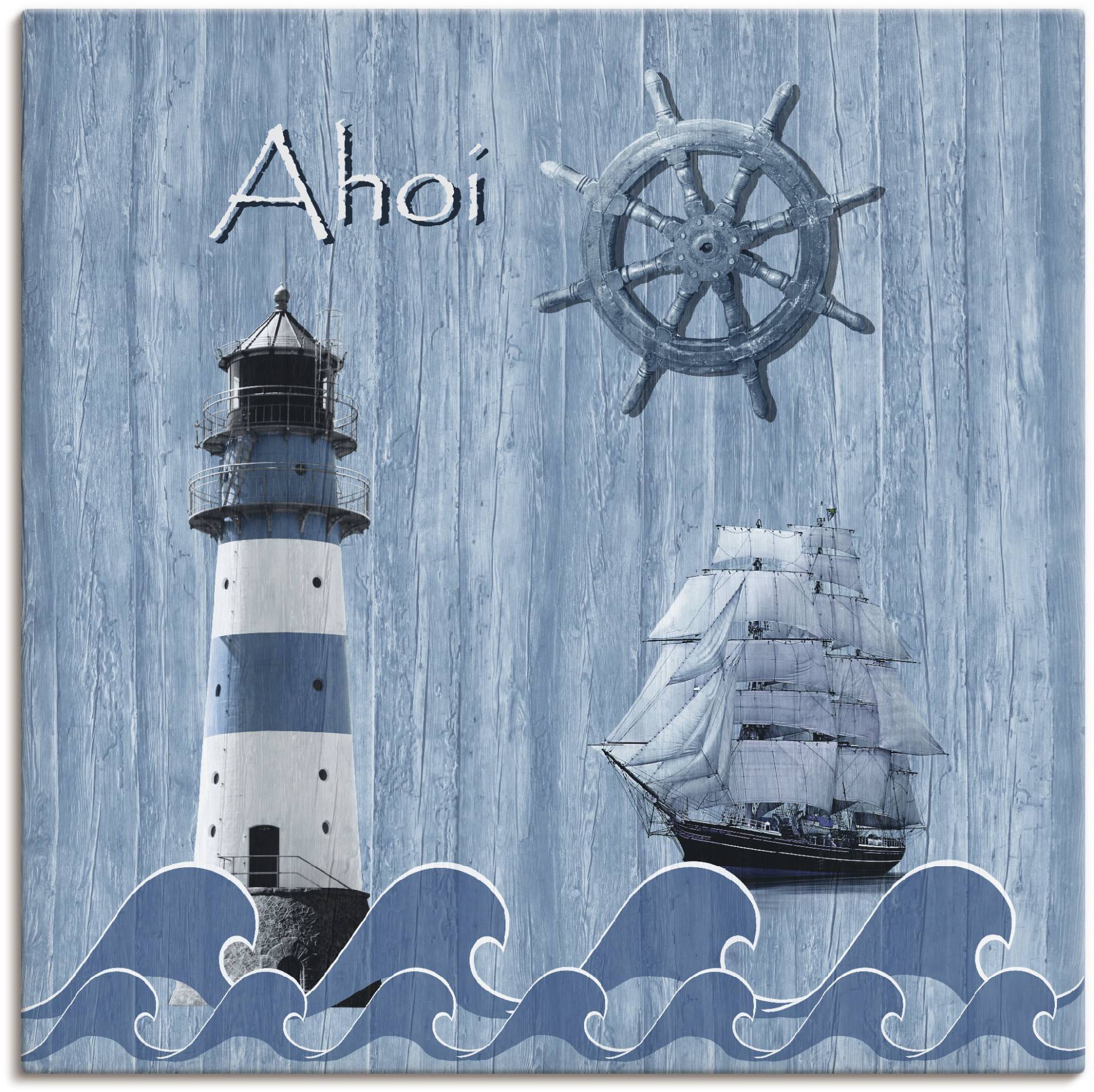 Artland Wandbild »Ahoi im maritimen Blau«, Küste, (1 St.), als Alubild, Outdoorbild, Leinwandbild, Poster, Wandaufkleber Artland Wandbild »Ahoi im maritimen Blau«, Küste, (1 St.), als Alubild, Outdoorbild, Leinwandbild, Poster, Wandaufkleber von Artland