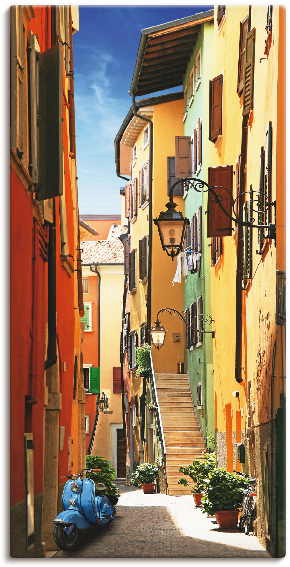Artland Wandbild »Altstadtgasse Riva del Garda«, Architektonische Elemente, (1 St.) von Artland