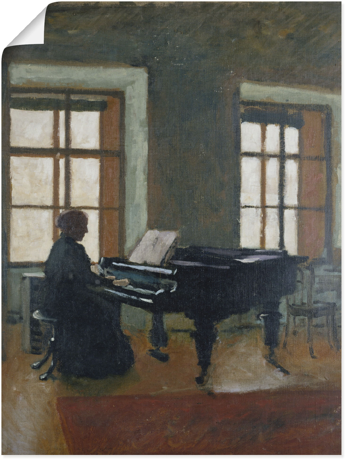 Artland Wandbild »Am Klavier. 1910«, Instrumente, (1 St.) von Artland