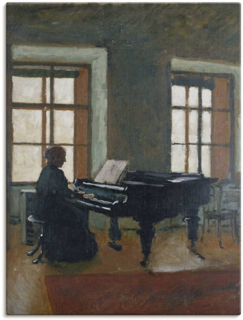 Artland Wandbild »Am Klavier. 1910«, Instrumente, (1 St.), als Leinwandbild, Poster in verschied. Grössen von Artland