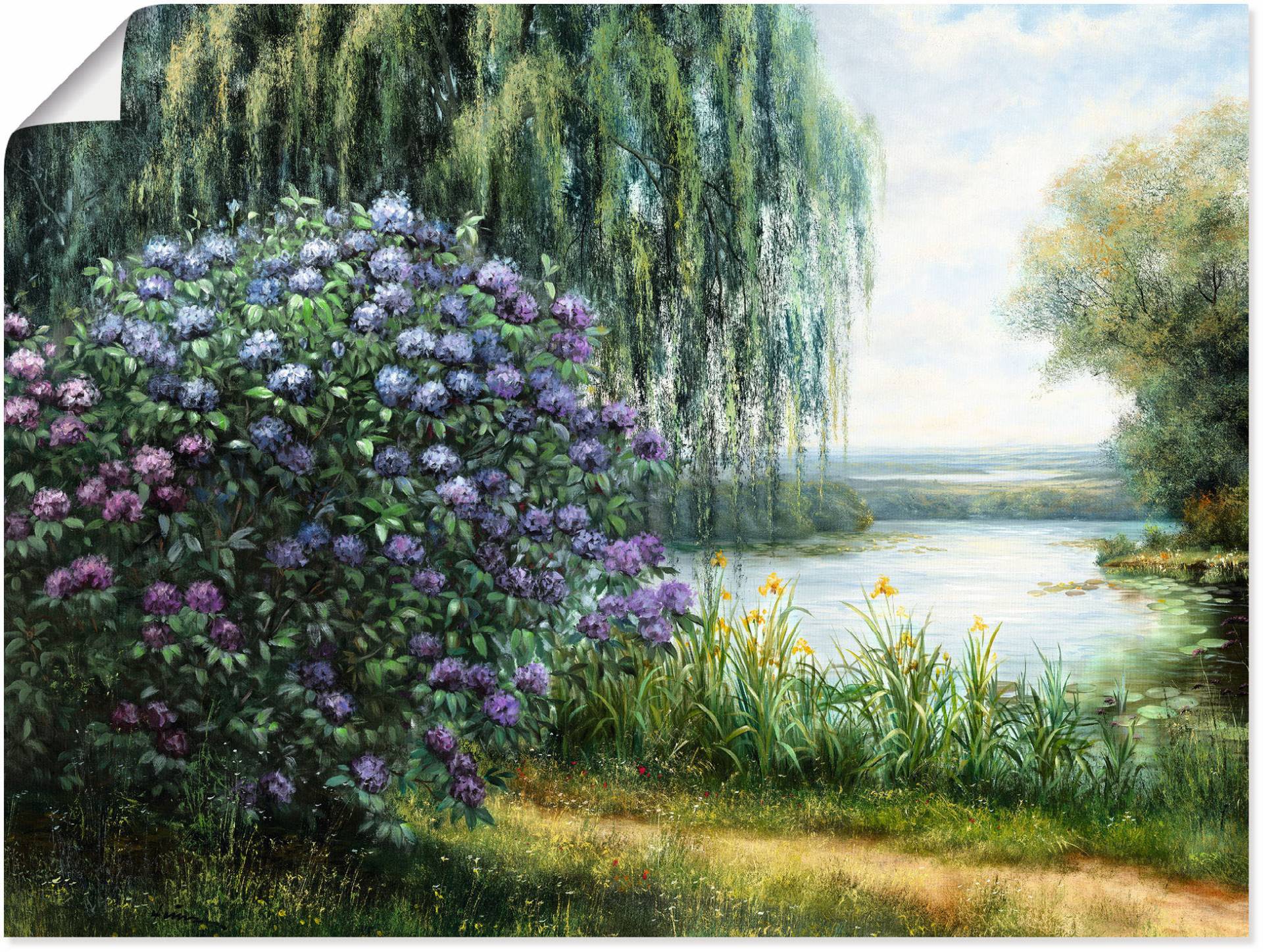Artland Wandbild »Am See«, Seebilder, (1 St.), als Leinwandbild, Poster in verschied. Grössen von Artland