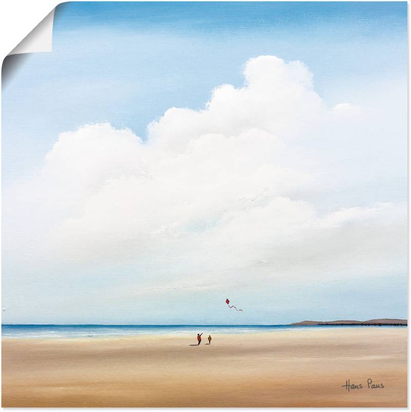 Artland Wandbild »Am Strand entlang II«, Strand, (1 St.), als Leinwandbild, Wandaufkleber oder Poster in versch. Grössen von Artland