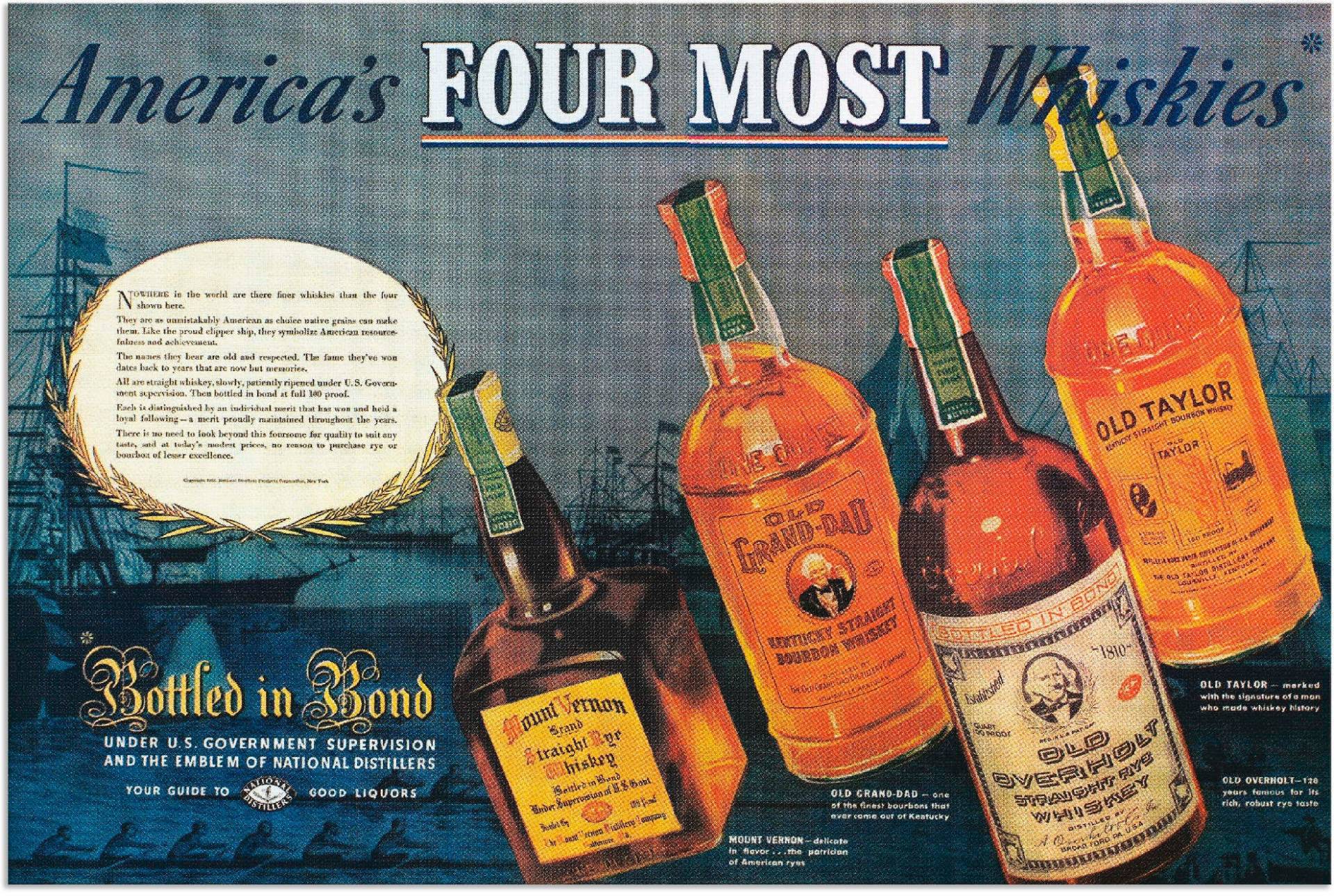Artland Wandbild »Amerikanischer Whiskey, 1938«, Ausstellungsplakate, (1 St.), als Alubild, Outdoorbild, Poster in verschied. Grössen Artland Wandbild »Amerikanischer Whiskey, 1938«, Ausstellungsplakate, (1 St.), als Alubild, Outdoorbild, Poster in verschied. Grössen von Artland
