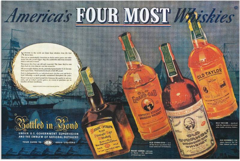 Artland Wandbild »Amerikanischer Whiskey, 1938«, Ausstellungsplakate, (1 St.), als Alubild, Outdoorbild, Poster in verschied. Grössen von Artland
