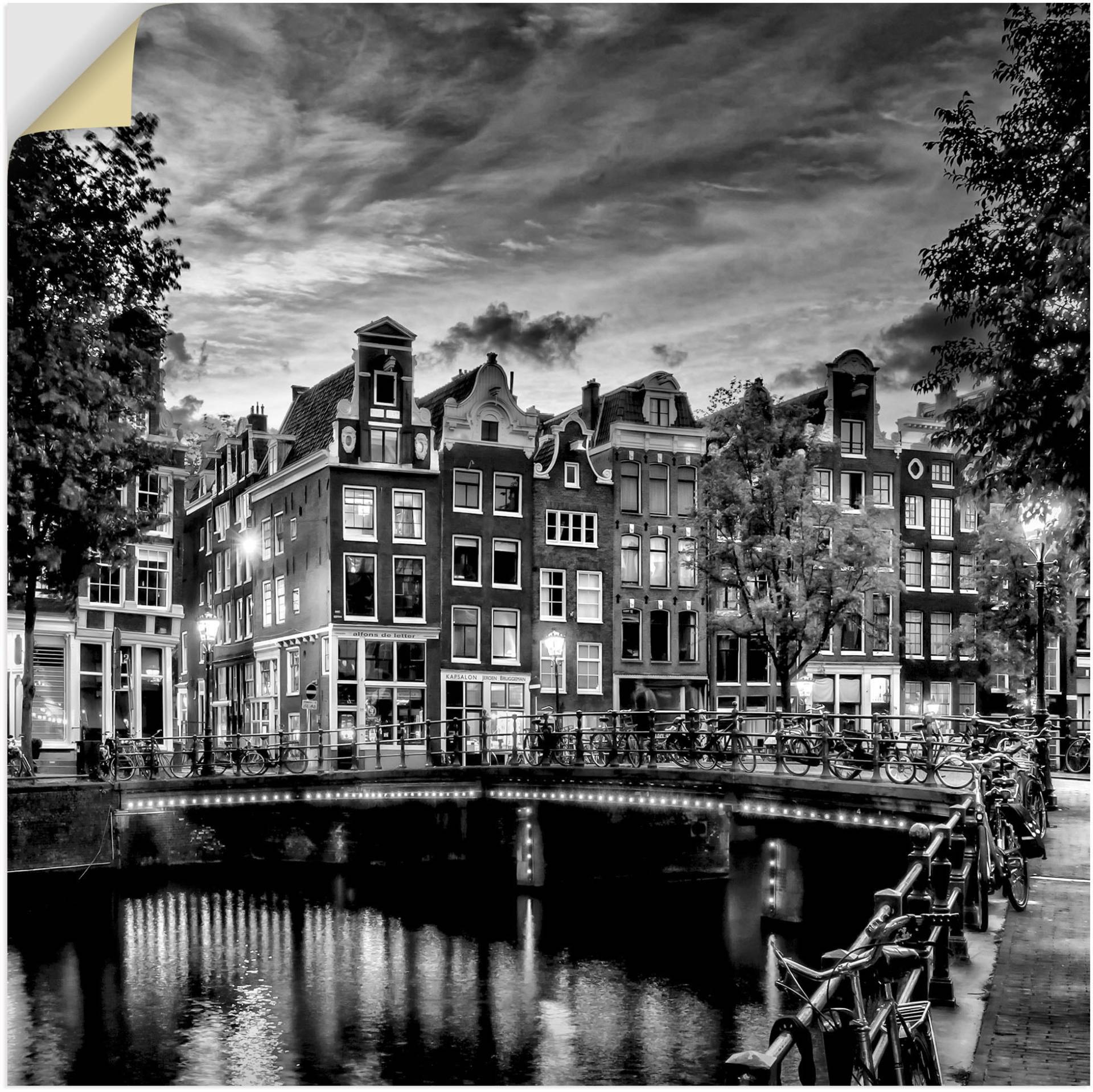 Artland Wandbild »Amsterdam Abendidylle«, Amsterdam, (1 St.) von Artland