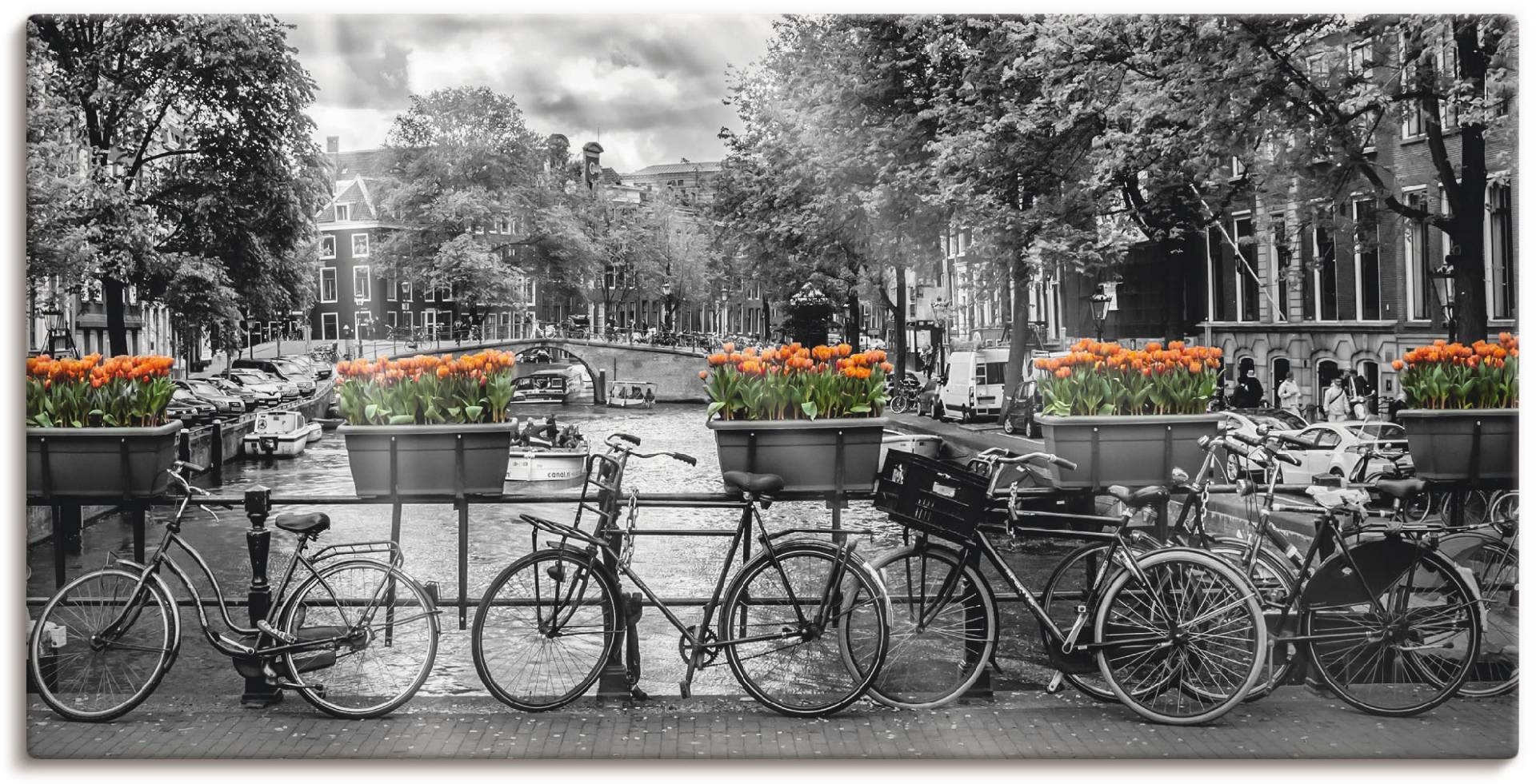 Artland Wandbild »Amsterdam Herengracht I«, Fahrräder, (1 St.) von Artland