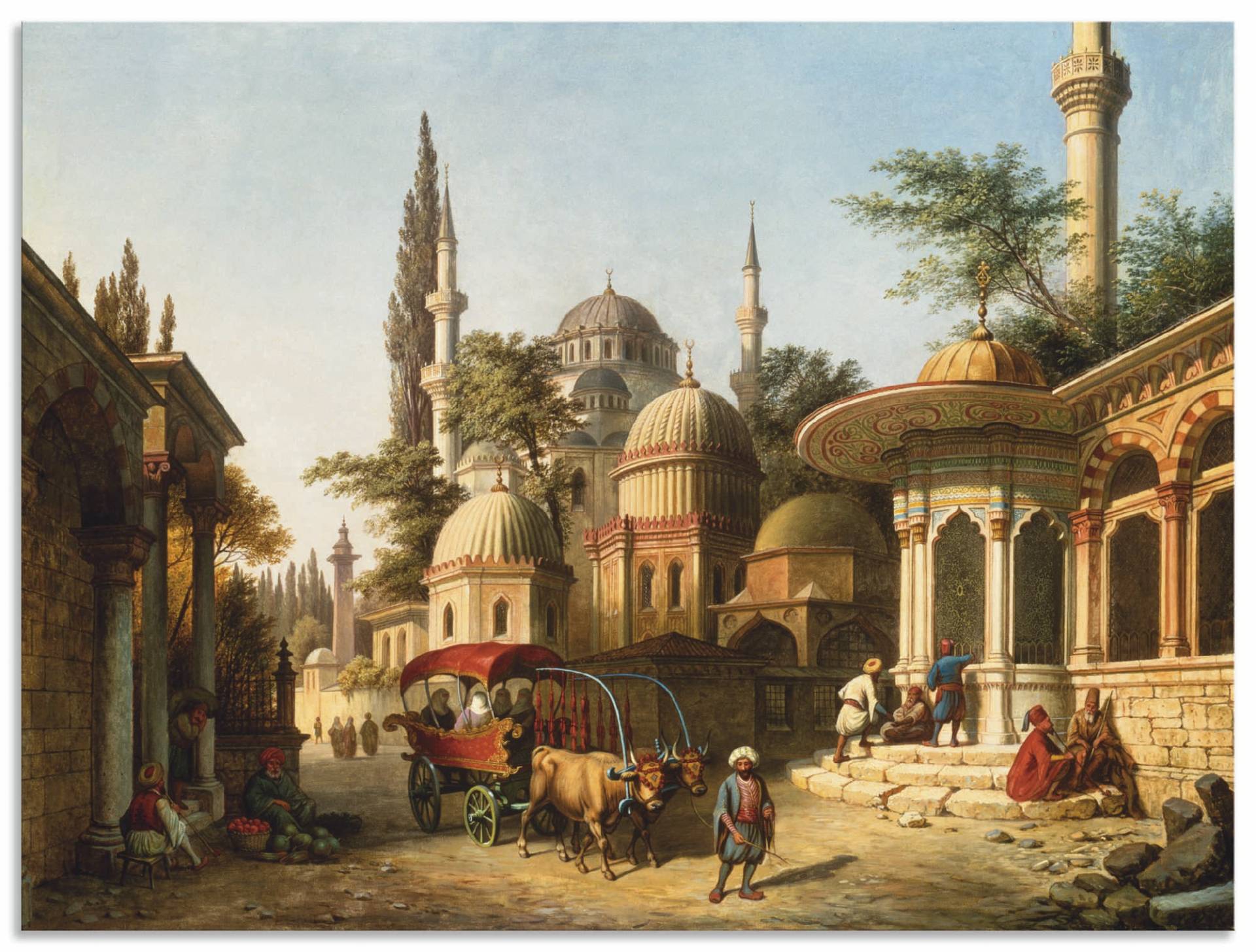 Artland Wandbild »Ansicht einer Moschee in Istanbul«, Gebäude, (1 St.) von Artland