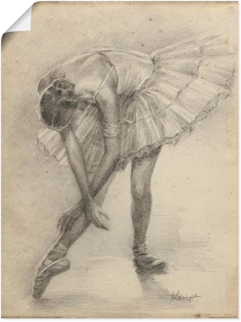 Artland Wandbild »Antike Ballerina Übung II«, Sport, (1 St.) von Artland