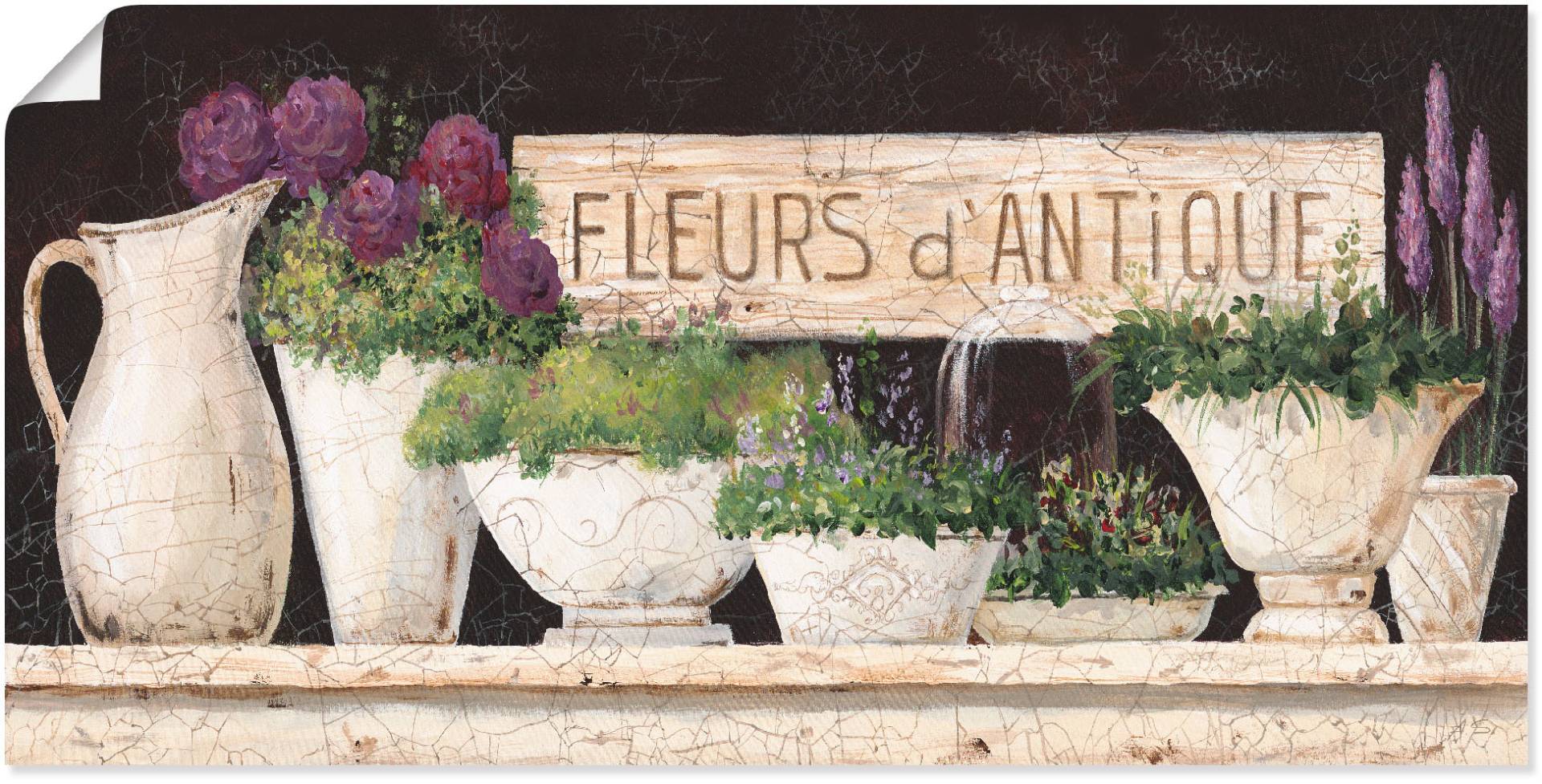 Artland Wandbild »Antike Blumen«, Vasen & Töpfe, (1 St.), als Alubild, Outdoorbild, Leinwandbild, Poster, Wandaufkleber Artland Wandbild »Antike Blumen«, Vasen & Töpfe, (1 St.), als Alubild, Outdoorbild, Leinwandbild, Poster, Wandaufkleber von Artland