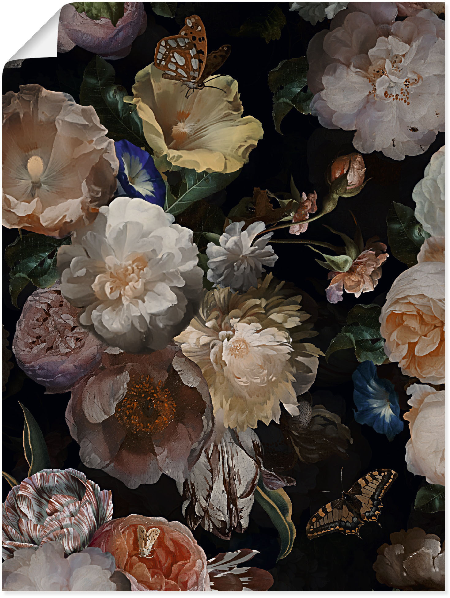 Artland Wandbild »Antike Holländische Blumen«, Blumenbilder, (1 St.) von Artland