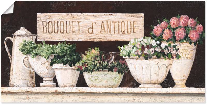 Artland Wandbild »Antike Sträusse«, Vasen & Töpfe, (1 St.), als Alubild, Outdoorbild, Leinwandbild, Wandaufkleber, versch. Grössen von Artland