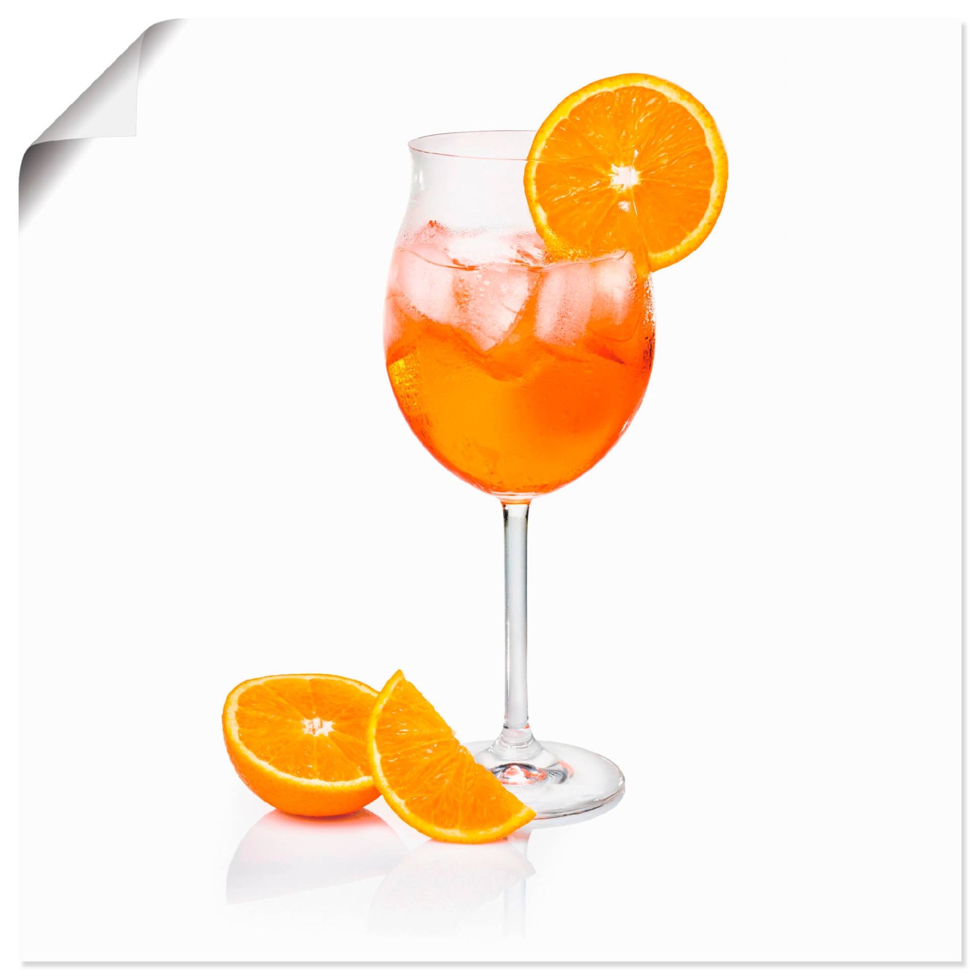Artland Wandbild »Aperol Spritz mit einer Scheibe Orange«, Getränke, (1 St.) von Artland