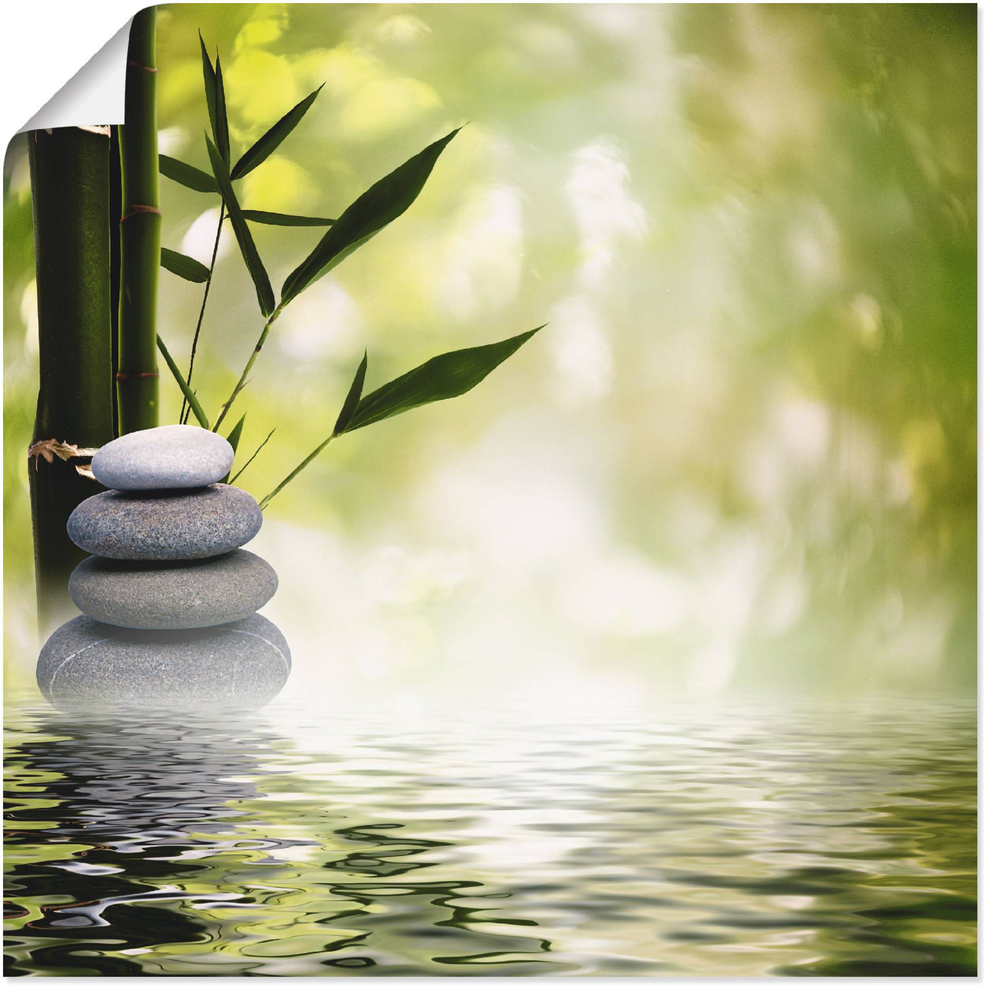 Artland Wandbild »Asiatische Spa Steine«, Spa, (1 St.), als Alubild, Outdoorbild, Leinwandbild, Poster, Wandaufkleber Artland Wandbild »Asiatische Spa Steine«, Spa, (1 St.), als Alubild, Outdoorbild, Leinwandbild, Poster, Wandaufkleber von Artland