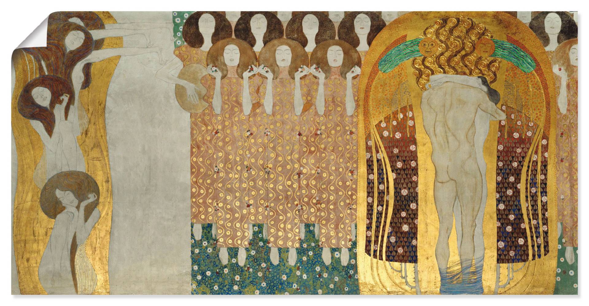 Artland Wandbild »Beethovenfries«, Gruppen & Familien, (1 St.), als Leinwandbild, Poster, Wandaufkleber in verschied. Grössen von Artland