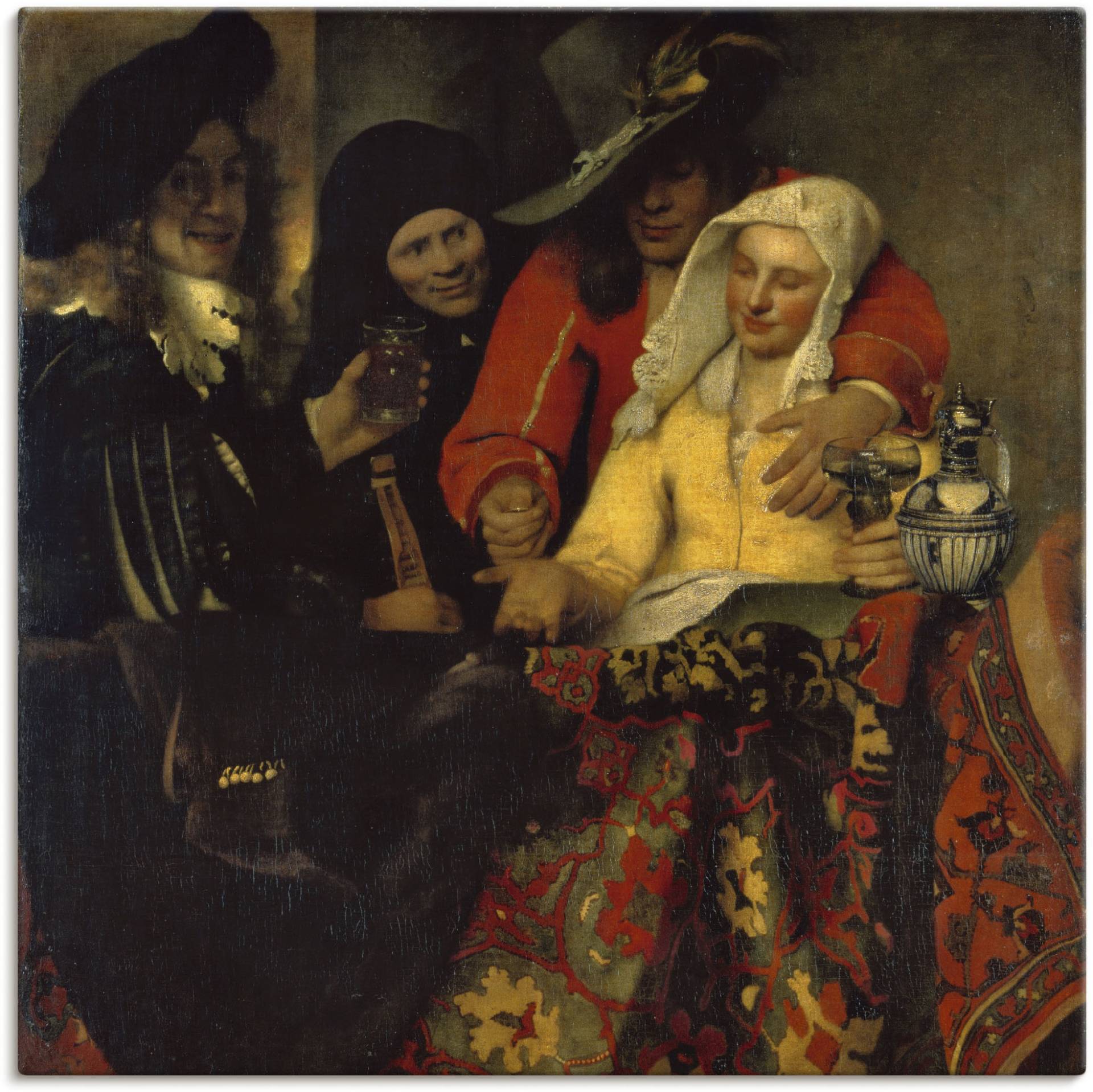 Artland Leinwandbild »Bei der Kupplerin. 1656«, Gruppen & Familien, (1 St.), auf Keilrahmen gespannt Artland Leinwandbild »Bei der Kupplerin. 1656«, Gruppen & Familien, (1 St.), auf Keilrahmen gespannt von Artland