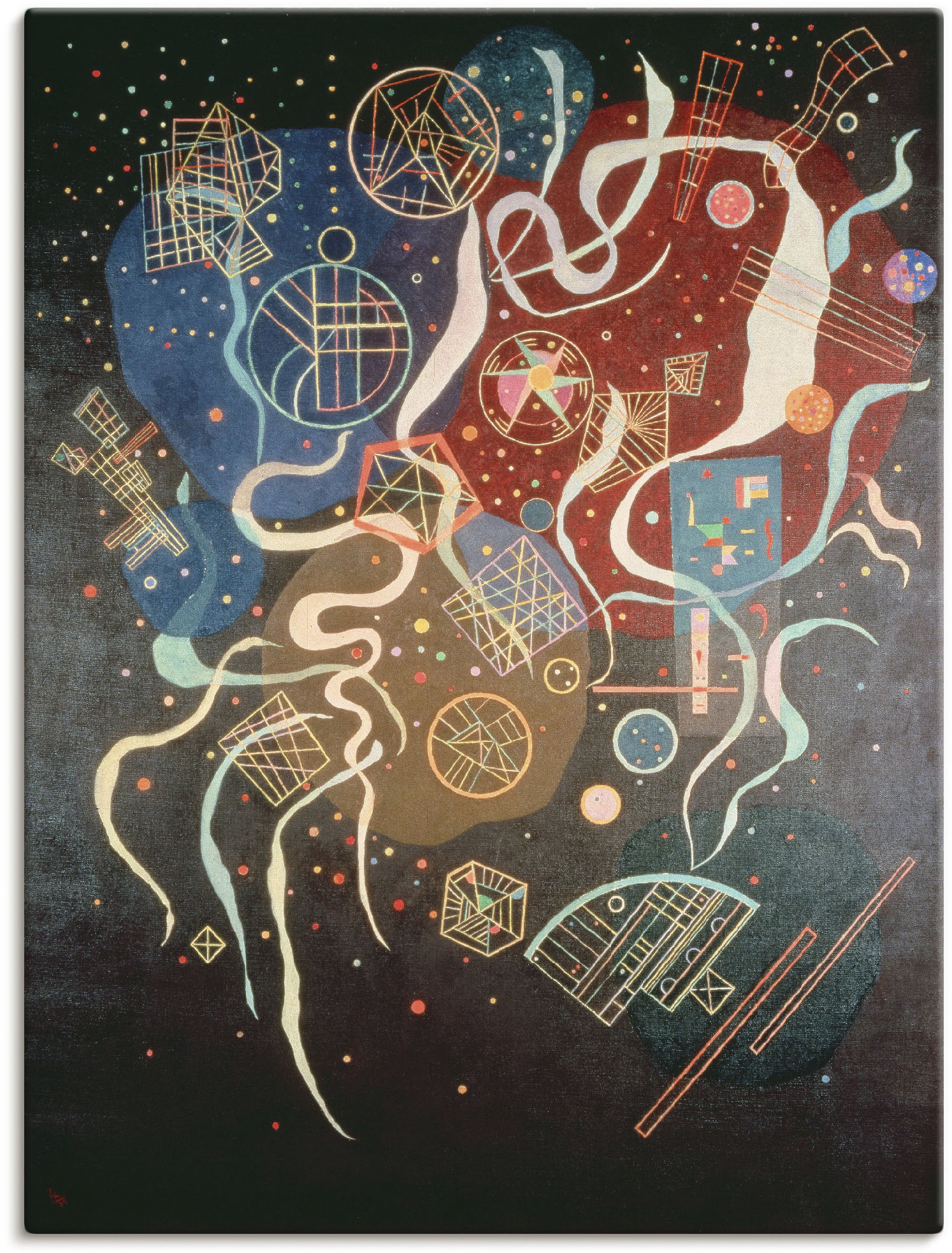 Artland Leinwandbild »Bewegung 1935«, Muster, (1 St.), auf Keilrahmen gespannt von Artland