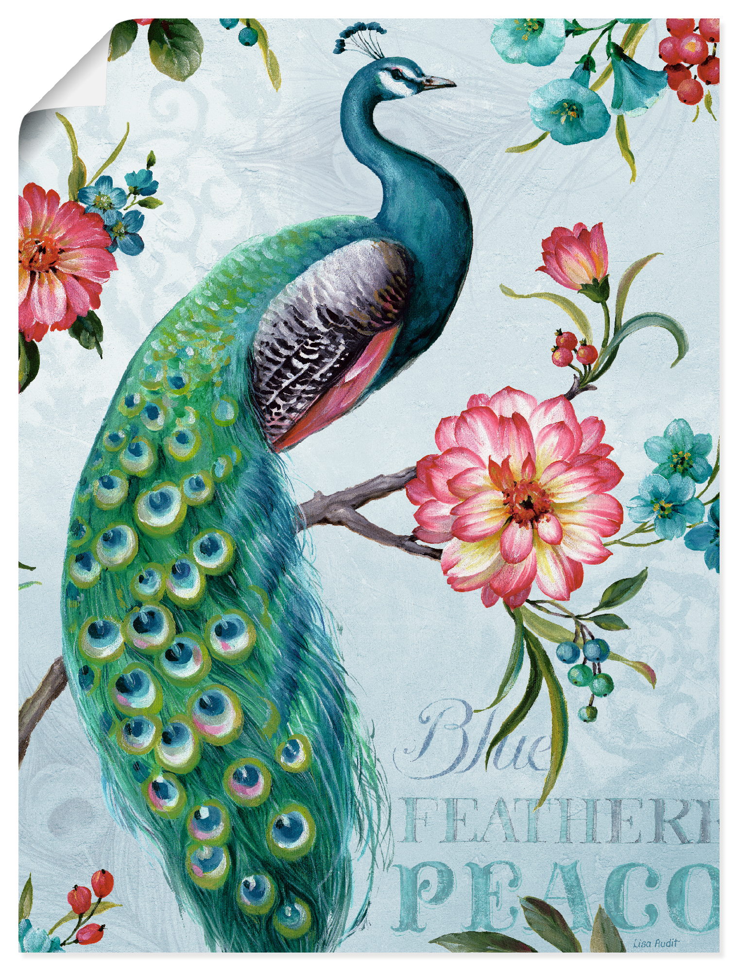 Artland Wandbild »Blau gepfederter Pfau«, Vögel, (1 St.), als Leinwandbild, Poster, Wandaufkleber in verschied. Grössen Artland Wandbild »Blau gepfederter Pfau«, Vögel, (1 St.), als Leinwandbild, Poster, Wandaufkleber in verschied. Grössen von Artland