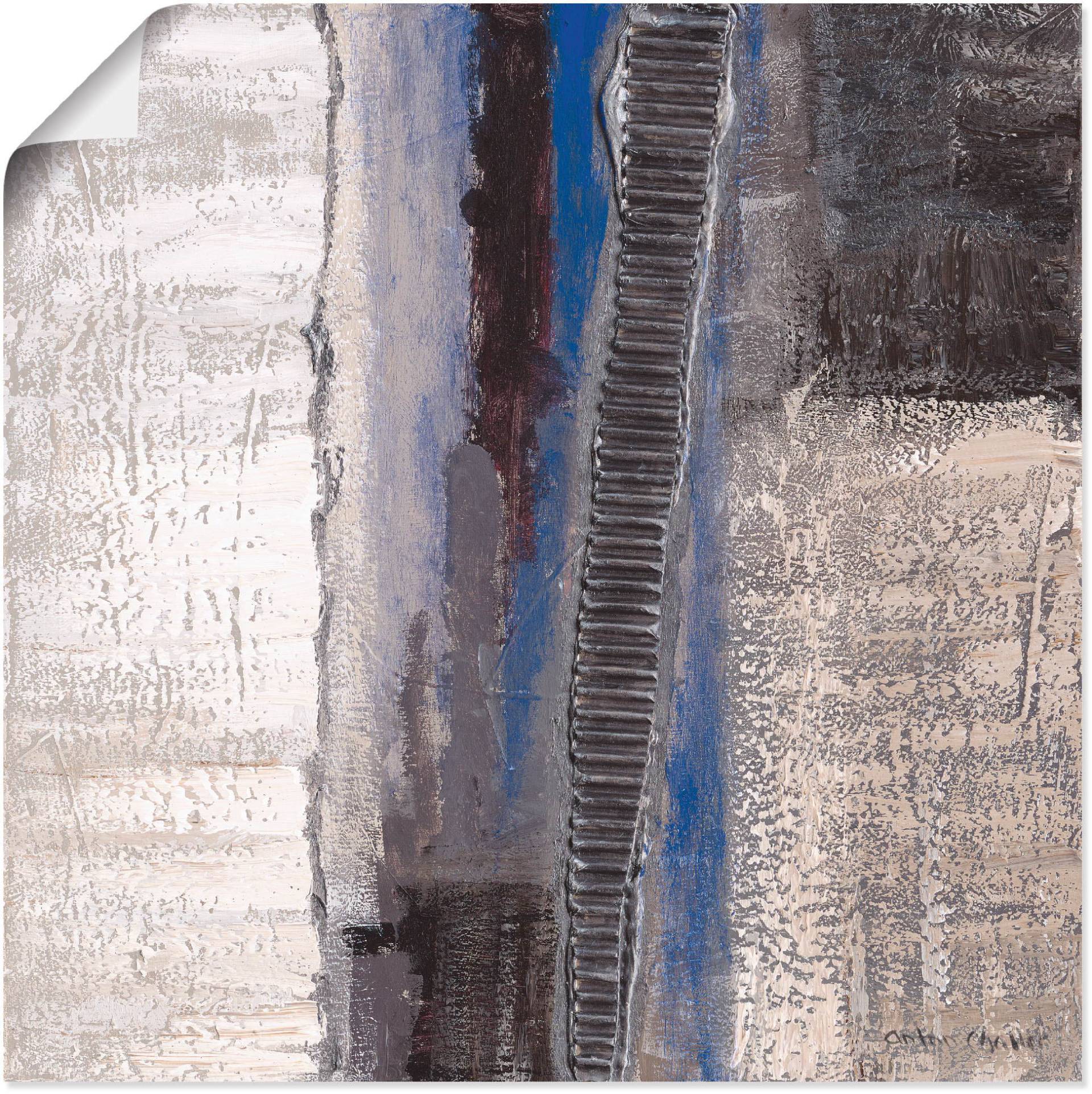Artland Wandbild »Blau-silber Abstrakt I«, Muster, (1 St.), als Alubild, Outdoorbild, Leinwandbild, Poster in verschied. Grössen Artland Wandbild »Blau-silber Abstrakt I«, Muster, (1 St.), als Alubild, Outdoorbild, Leinwandbild, Poster in verschied. Grössen von Artland