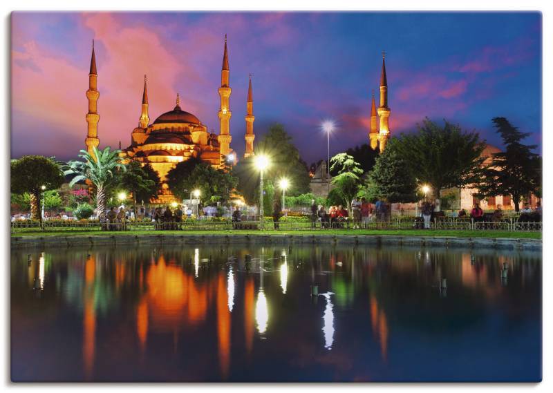 Artland Wandbild »Blaue Moschee in Istanbul - Türkei«, Gebäude, (1 St.), als Leinwandbild, Poster in verschied. Grössen von Artland