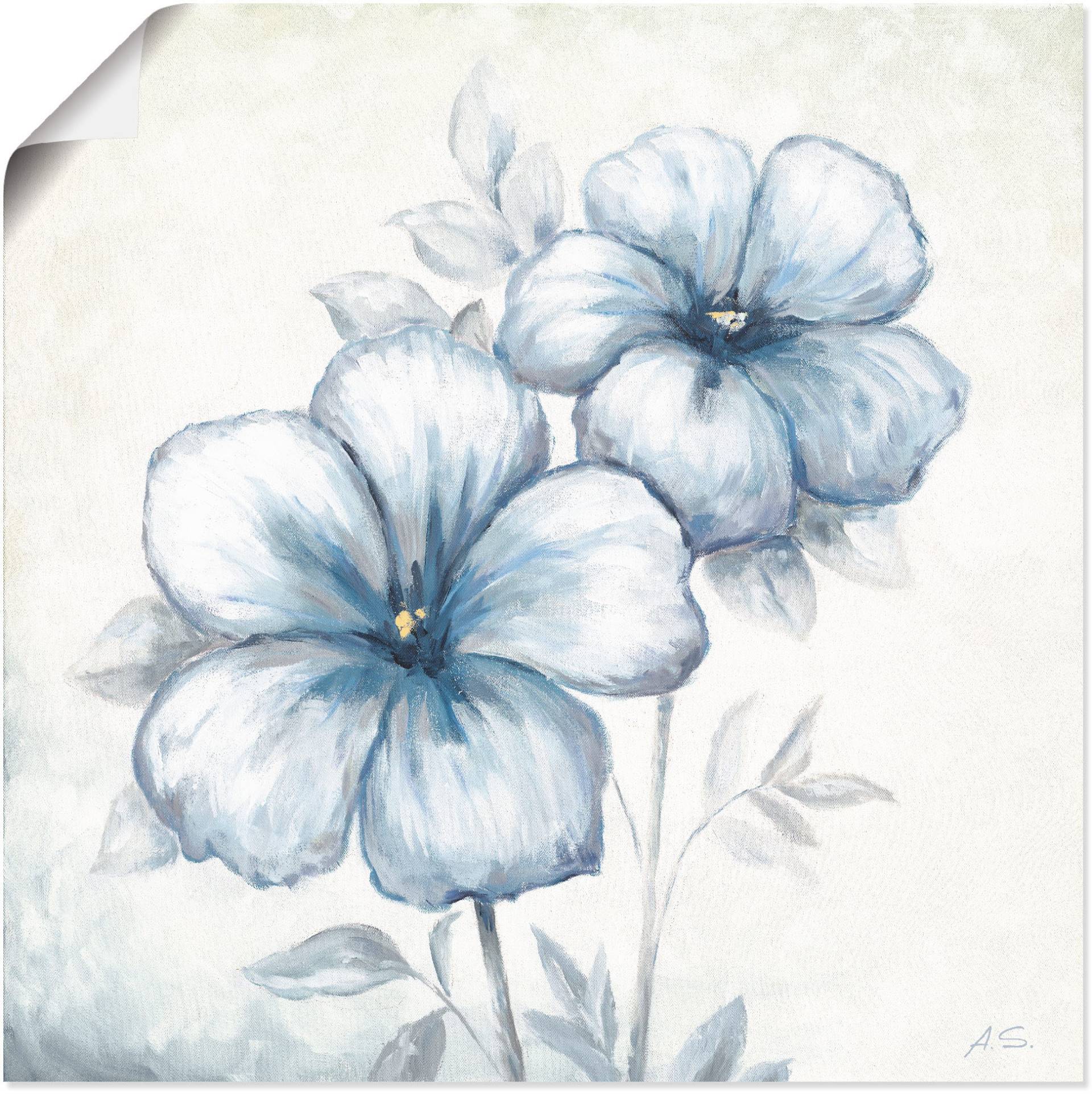 Artland Wandbild »Blauer Mohn«, Blumen, (1 St.) von Artland