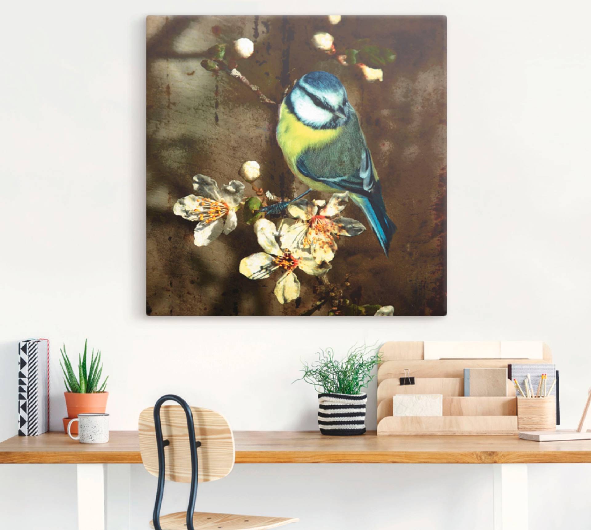 Artland Wandbild »Blaumeise auf Kirschzweig«, Vögel, (1 St.), als Alubild, Outdoorbild, Leinwandbild, Poster in verschied. Grössen Artland Wandbild »Blaumeise auf Kirschzweig«, Vögel, (1 St.), als Alubild, Outdoorbild, Leinwandbild, Poster in verschied. Grössen von Artland