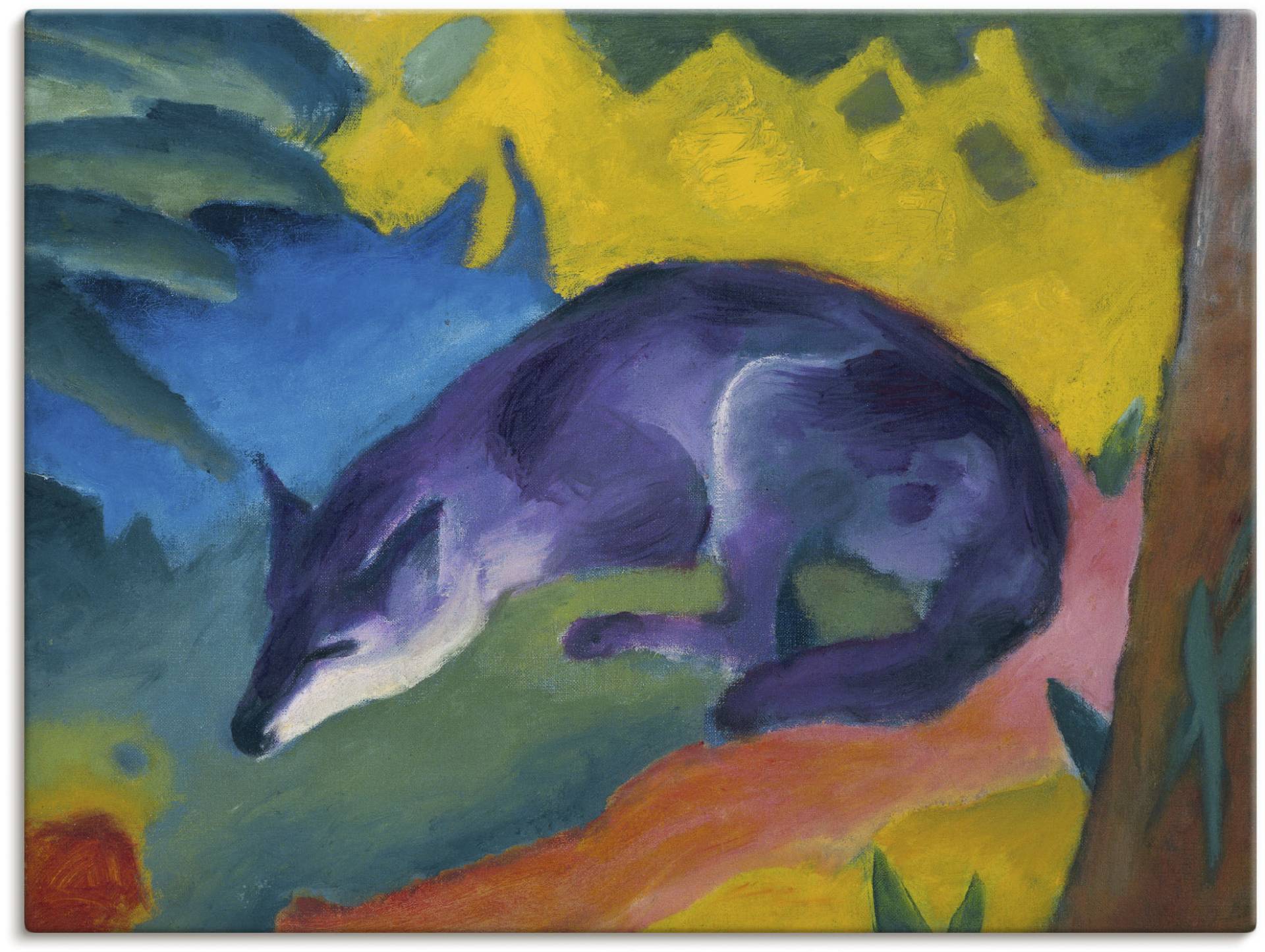 Artland Leinwandbild »Blauschwarzer Fuchs. 1911.«, Wildtiere, (1 St.) von Artland