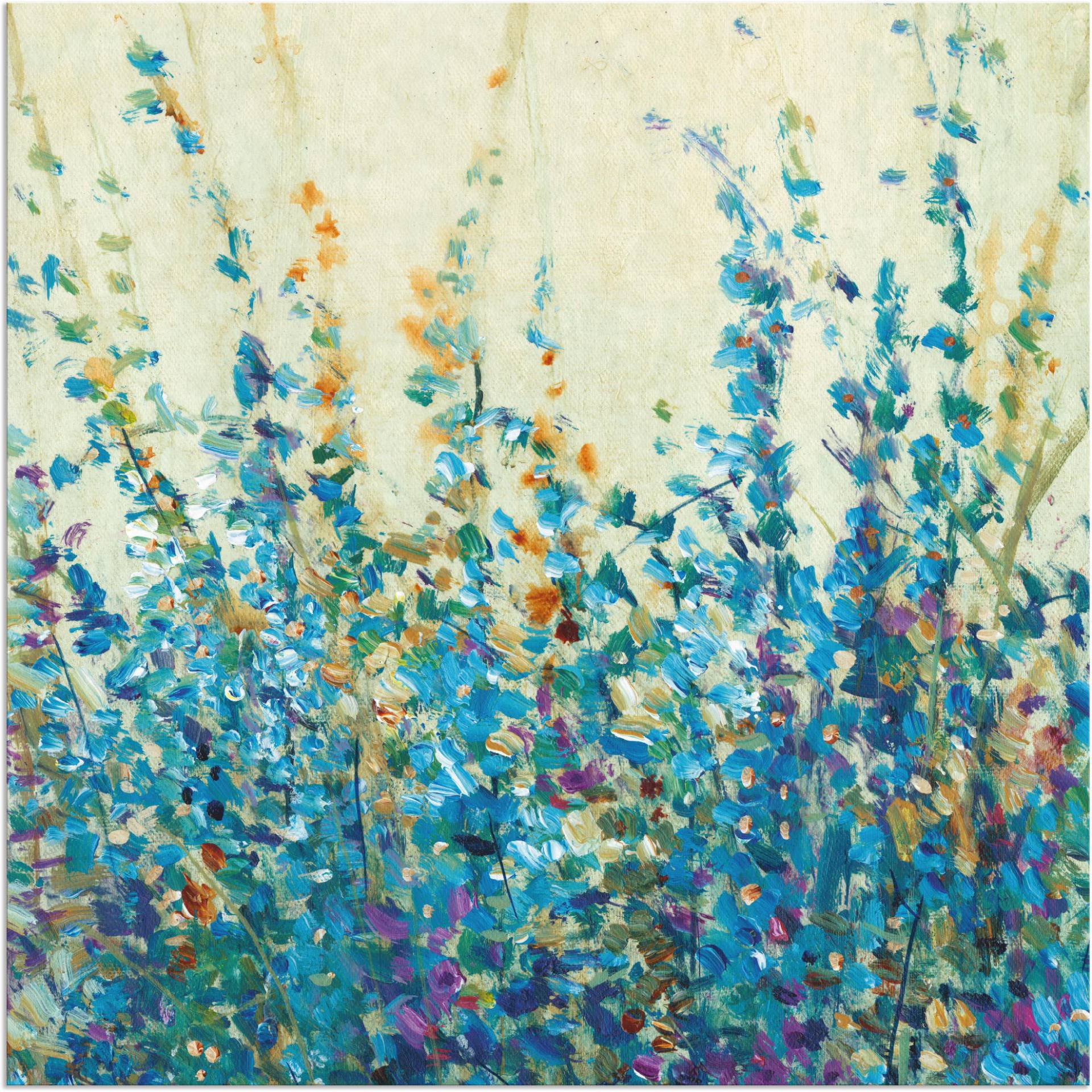 Artland Wandbild »Blautöne II«, Blumenwiese, (1 St.), als Leinwandbild, Wandaufkleber in verschied. Grössen von Artland