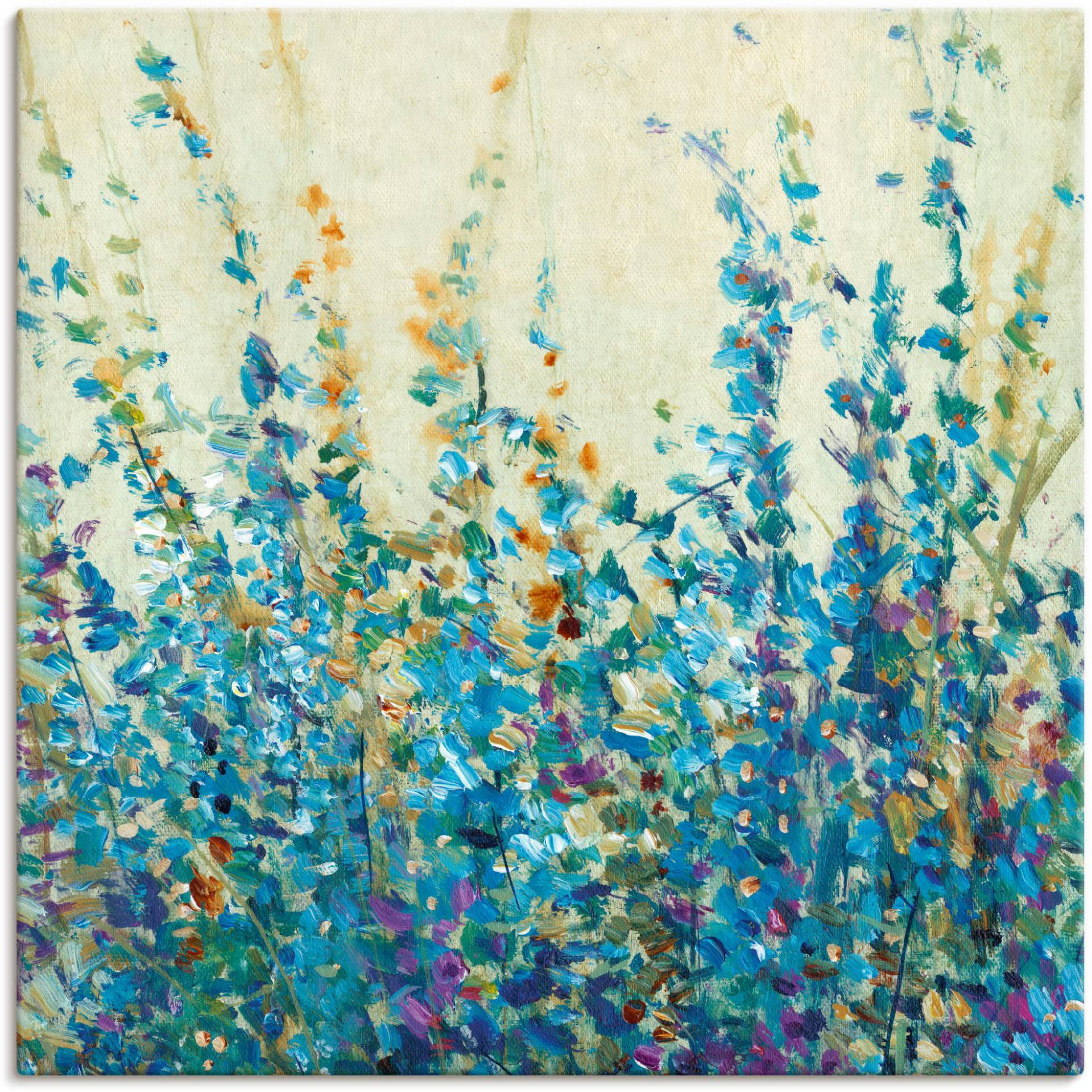 Artland Wandbild »Blautöne II«, Blumenwiese, (1 St.) von Artland