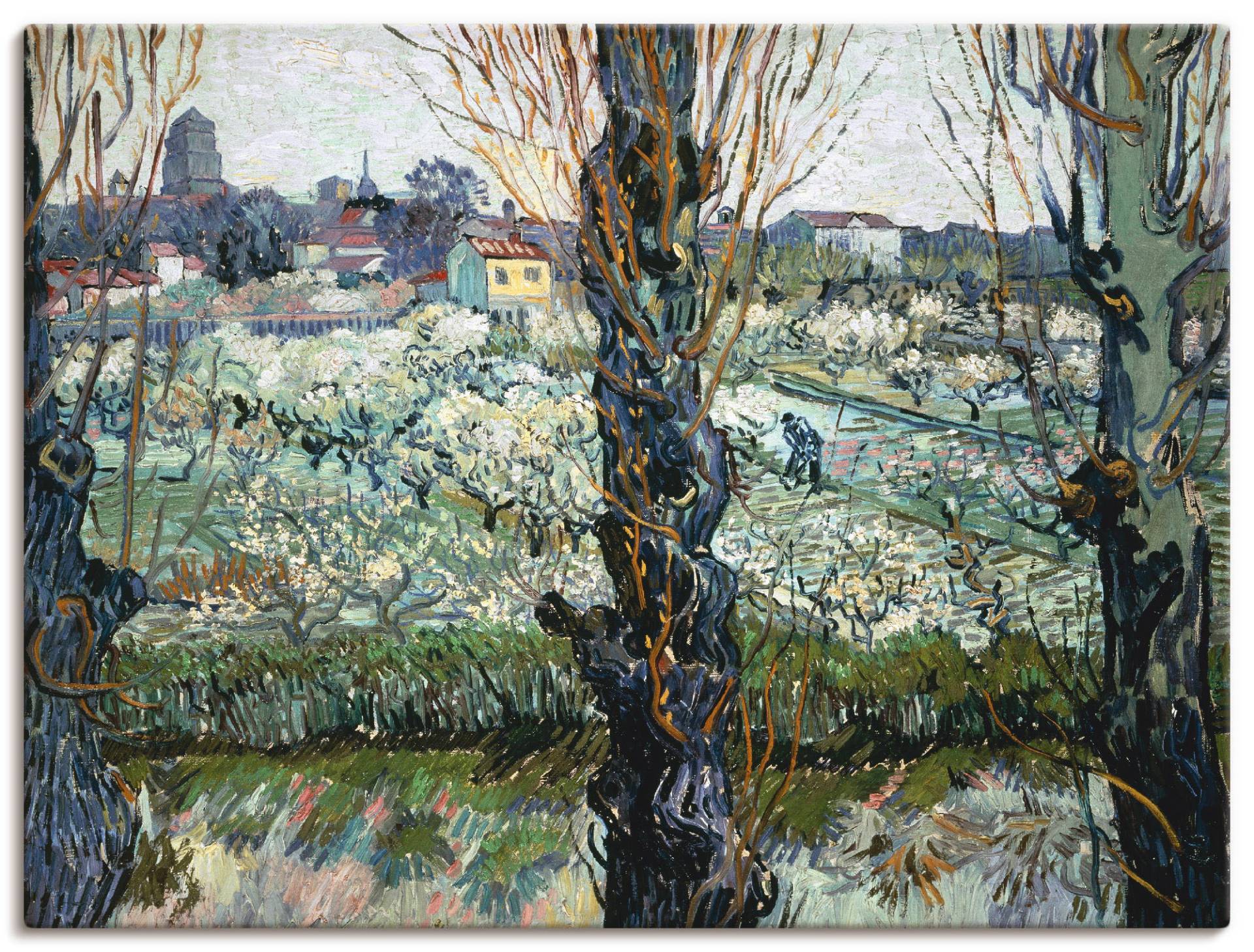 Artland Leinwandbild »Blick auf Arles. 1889«, Wiesen & Bäume, (1 St.) von Artland