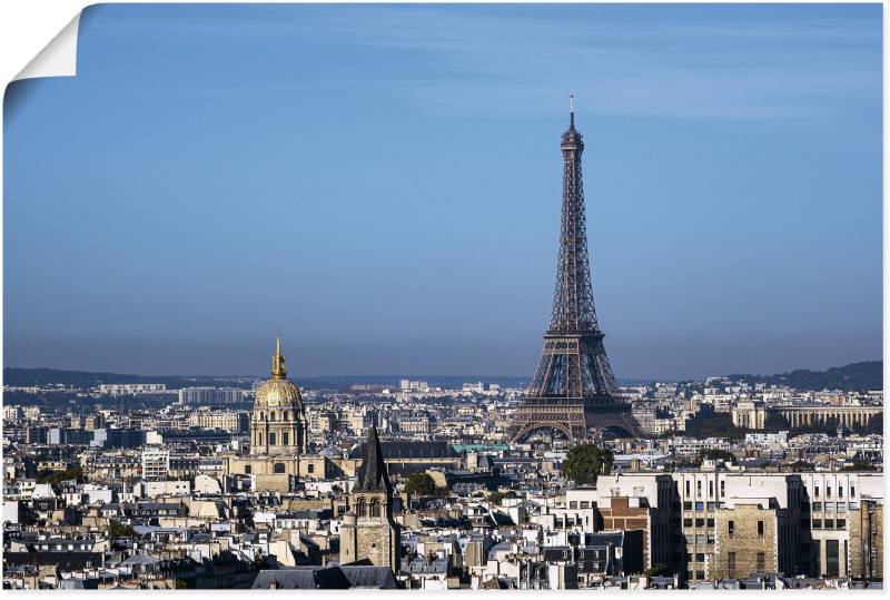 Artland Wandbild »Blick auf den Eiffelturm in Paris«, Paris, (1 St.), als Alubild, Leinwandbild, Wandaufkleber oder Poster in versch. Grössen von Artland