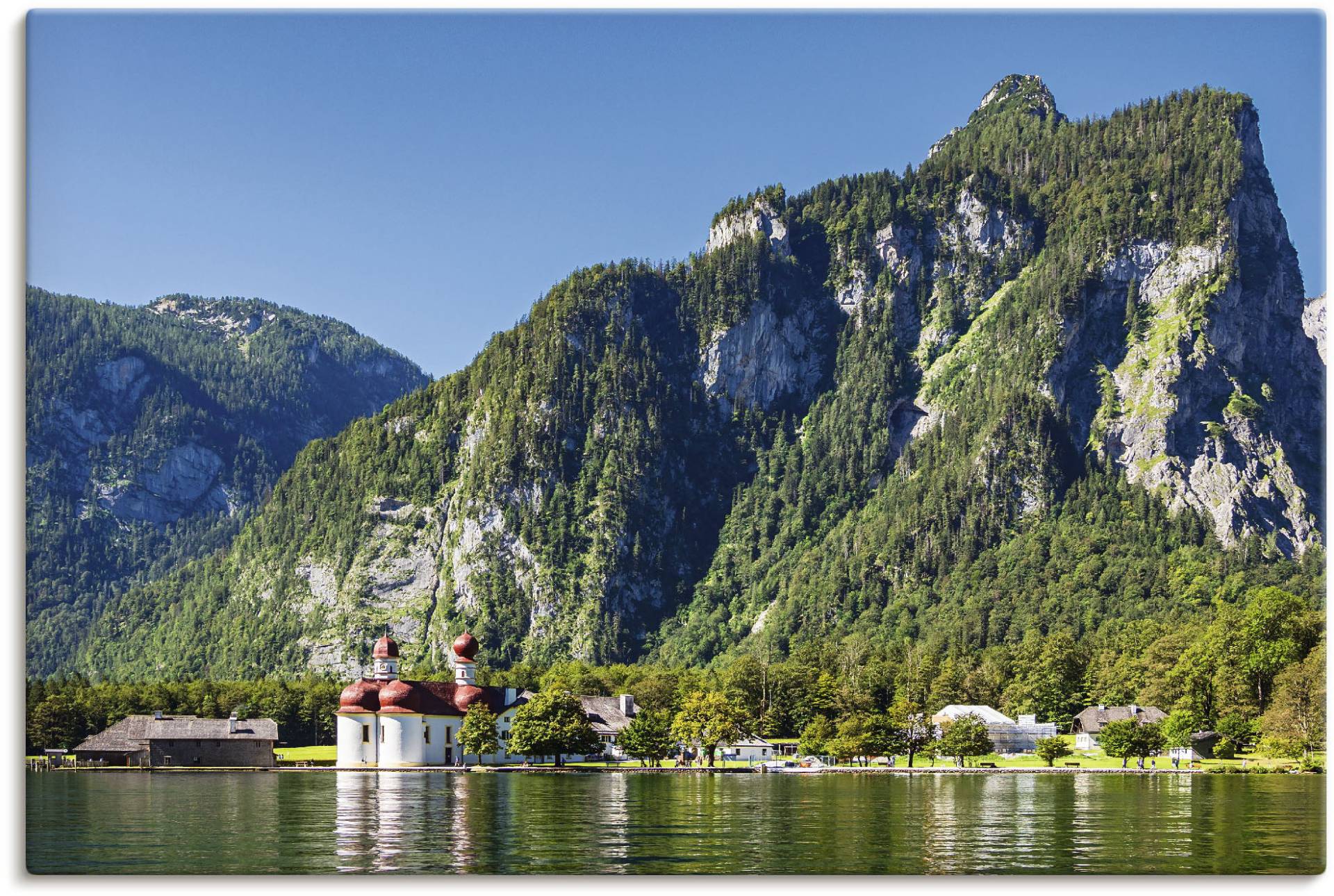 Artland Wandbild »Blick auf den Königssee«, Berge & Alpenbilder, (1 St.), als Alubild, Outdoorbild, Leinwandbild, Poster in verschied. Grössen von Artland