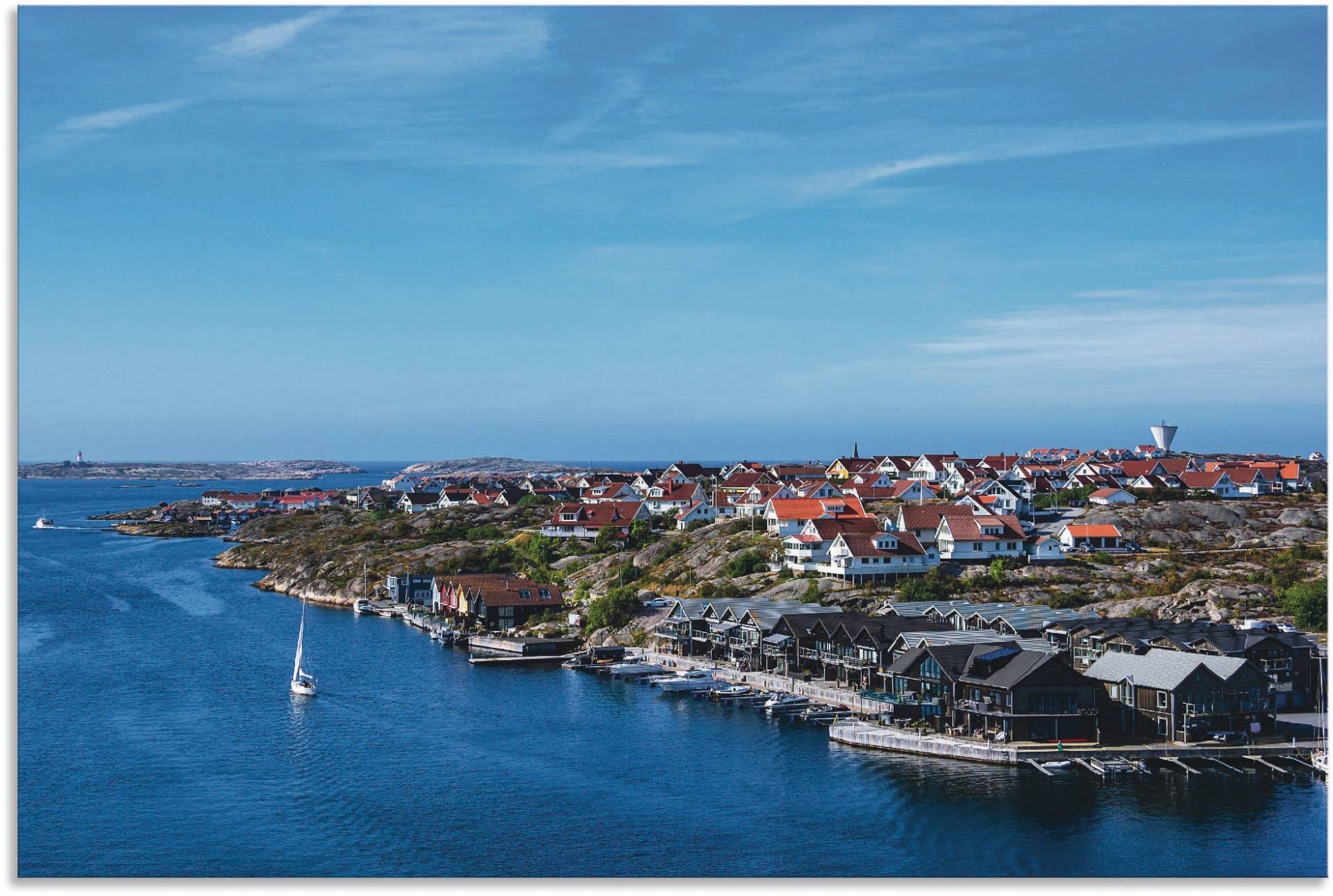 Artland Wandbild »Blick auf den Ort Smögen in Schweden«, Schweden, (1 St.), als Alubild, Leinwandbild, Wandaufkleber oder Poster in versch. Grössen von Artland