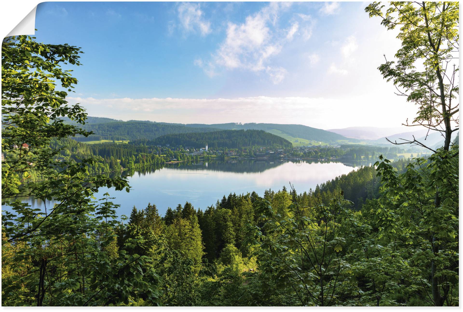Artland Wandbild »Blick auf den Titisee im Schwarzwald«, Seebilder, (1 St.), als Leinwandbild, Poster in verschied. Grössen von Artland