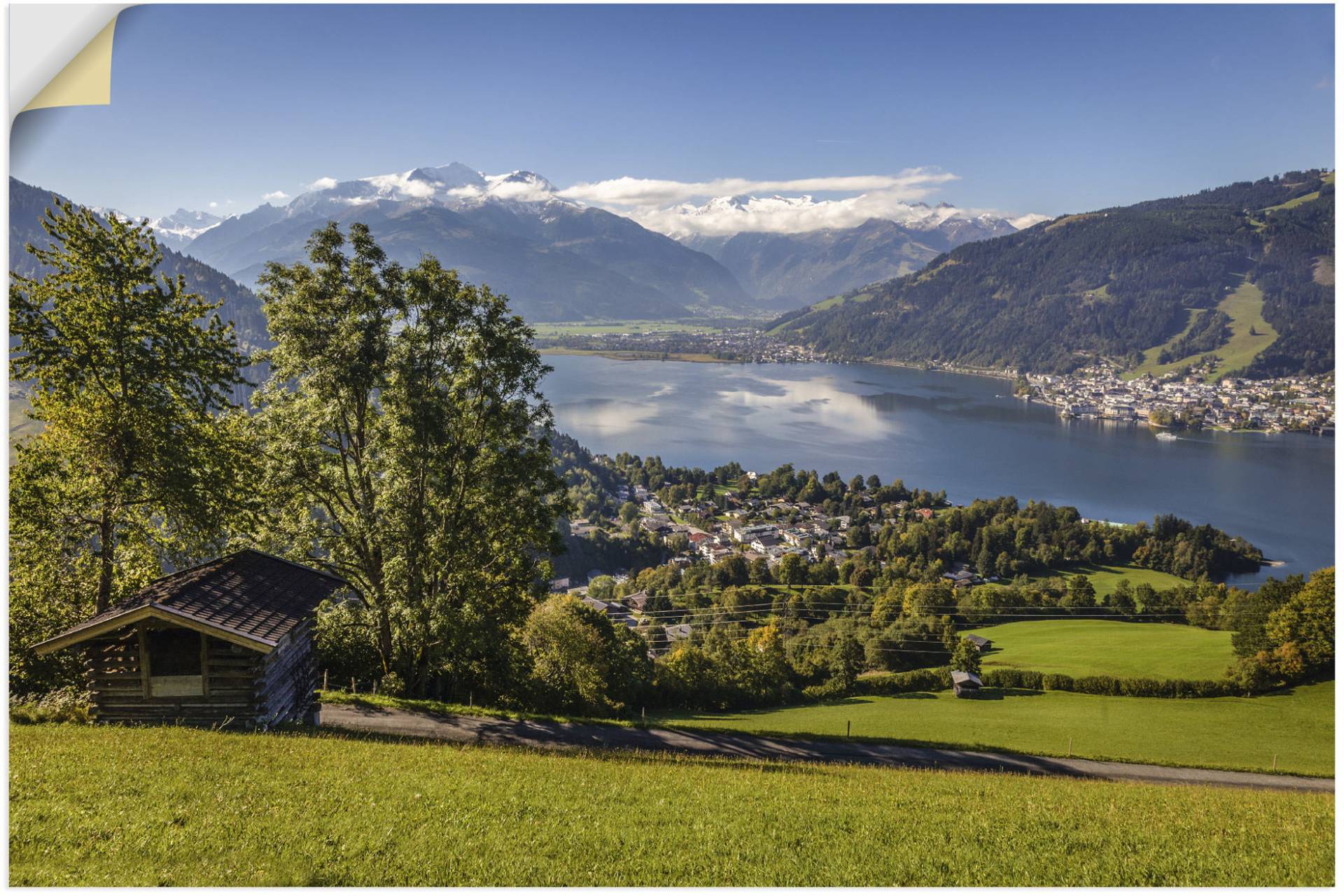 Artland Wandbild »Blick auf den Zeller See«, Berge & Alpenbilder, (1 St.) von Artland