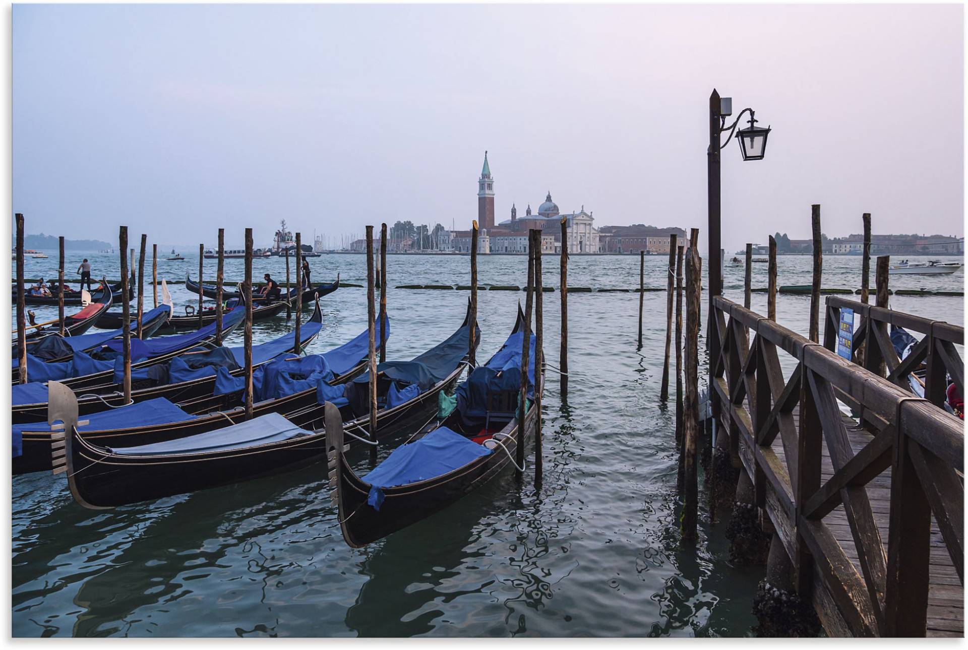 Artland Wandbild »Blick auf die Insel San Giorgio Maggiore«, Bilder von Booten & Schiffen, (1 St.), in vielen Grössen & Produktarten, Alubild, Leinwandbild, Poster, Wandaufkleber von Artland