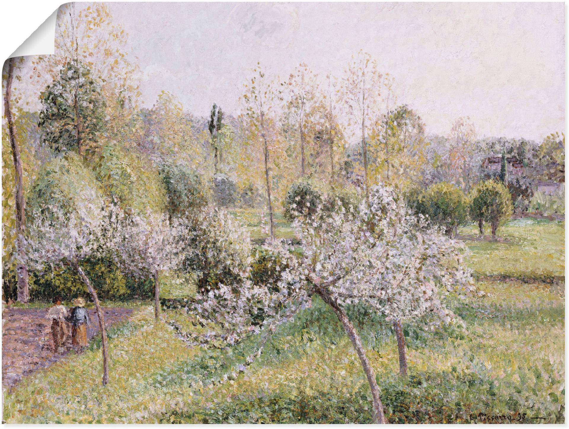 Artland Wandbild »Blühende Apfelbäume in Eragny. 1895«, Wiesen & Bäume, (1 St.) von Artland