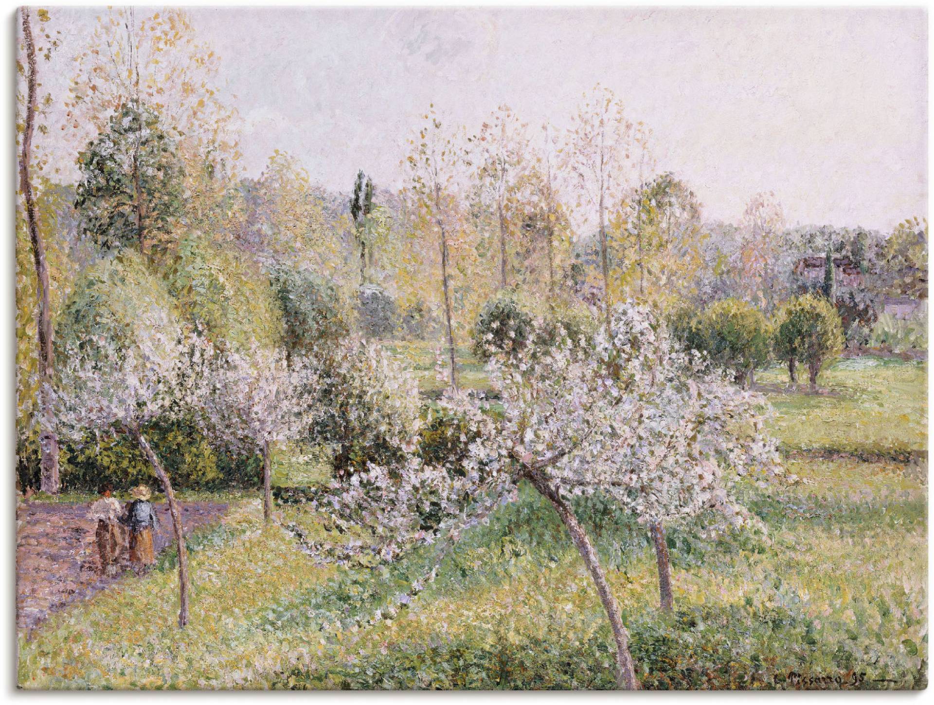 Artland Wandbild »Blühende Apfelbäume in Eragny. 1895«, Wiesen & Bäume, (1 St.) von Artland