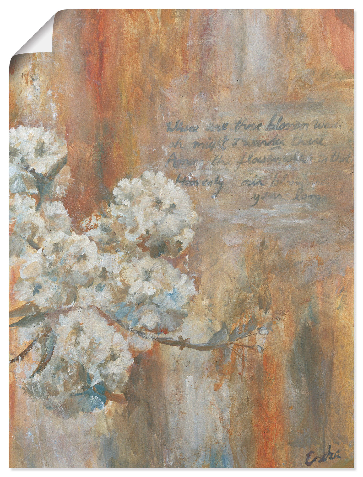 Artland Poster »Blüten«, Blumen, (1 St.), als Leinwandbild, Wandaufkleber oder Poster in versch. Grössen von Artland
