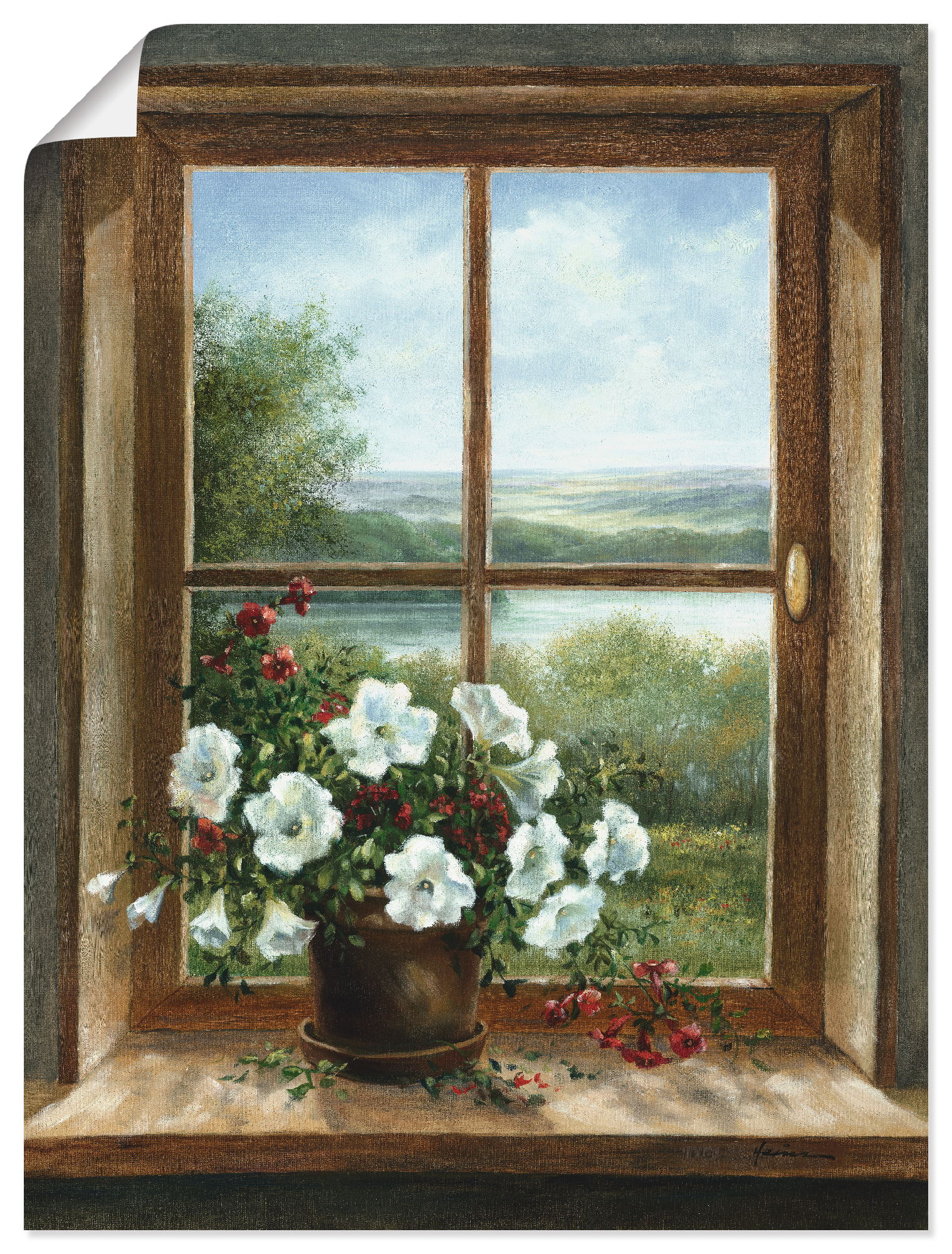 Artland Wandbild »Blumen am Fenster«, Arrangements, (1 St.) von Artland