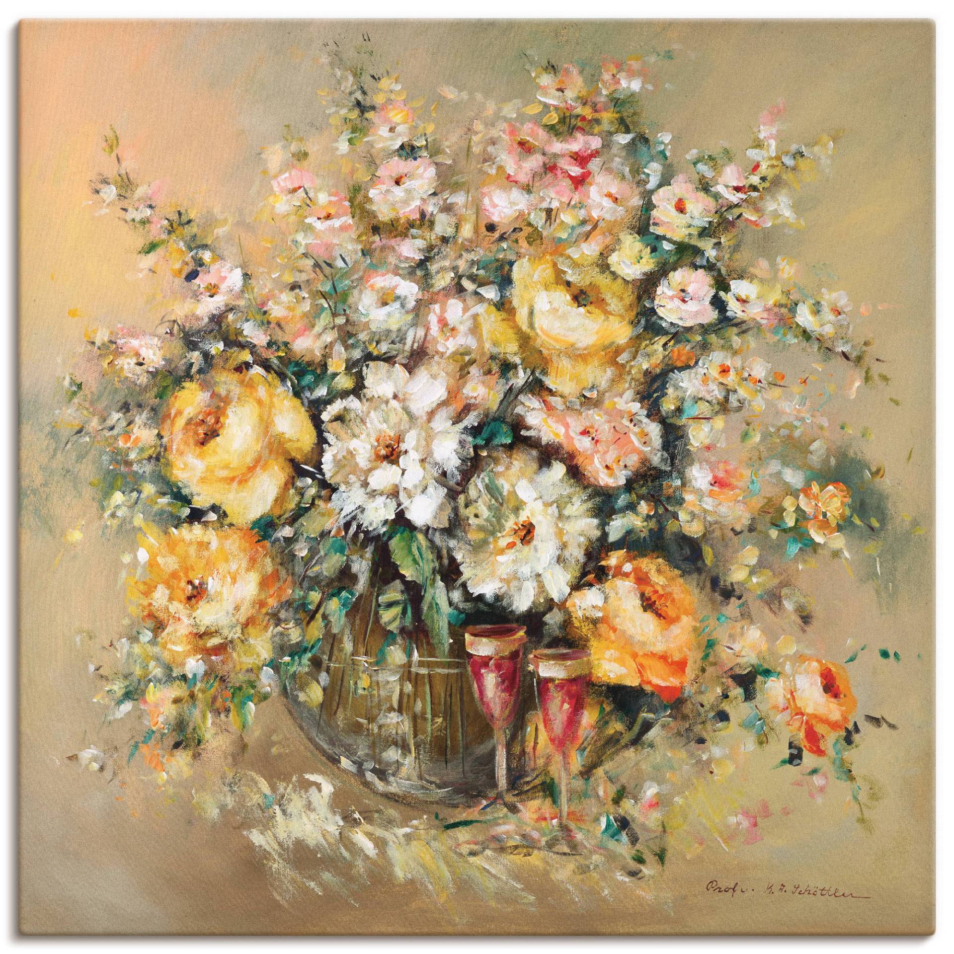 Artland Wandbild »Blumen und Spirituosen«, Blumen, (1 St.), als Leinwandbild, Poster, Wandaufkleber in verschied. Grössen Artland Wandbild »Blumen und Spirituosen«, Blumen, (1 St.), als Leinwandbild, Poster, Wandaufkleber in verschied. Grössen von Artland