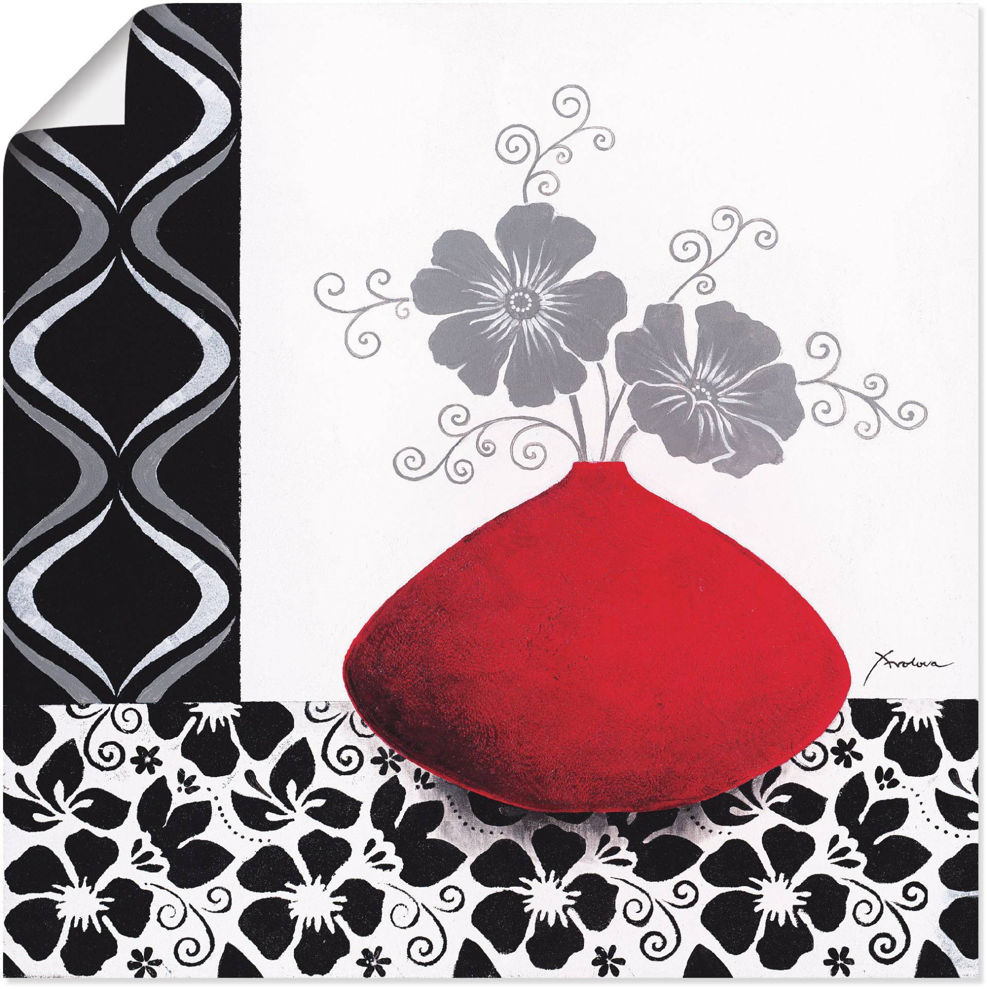Artland Wandbild »Blumenmuster«, Vasen & Töpfe, (1 St.), als Leinwandbild, Poster, Wandaufkleber in verschied. Grössen Artland Wandbild »Blumenmuster«, Vasen & Töpfe, (1 St.), als Leinwandbild, Poster, Wandaufkleber in verschied. Grössen von Artland