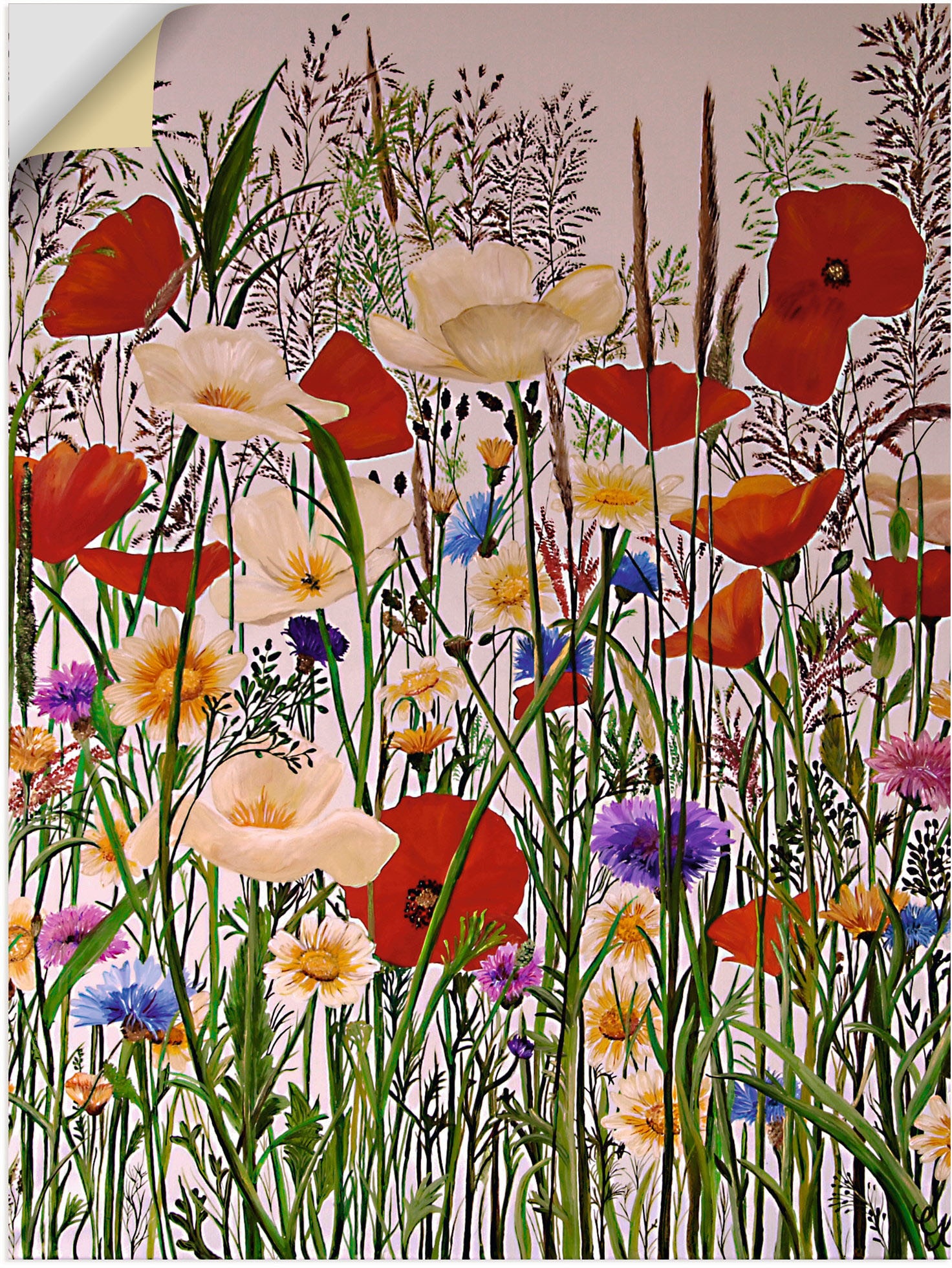 Artland Wandbild »Blumenwiese«, Baumbilder, (1 St.) von Artland