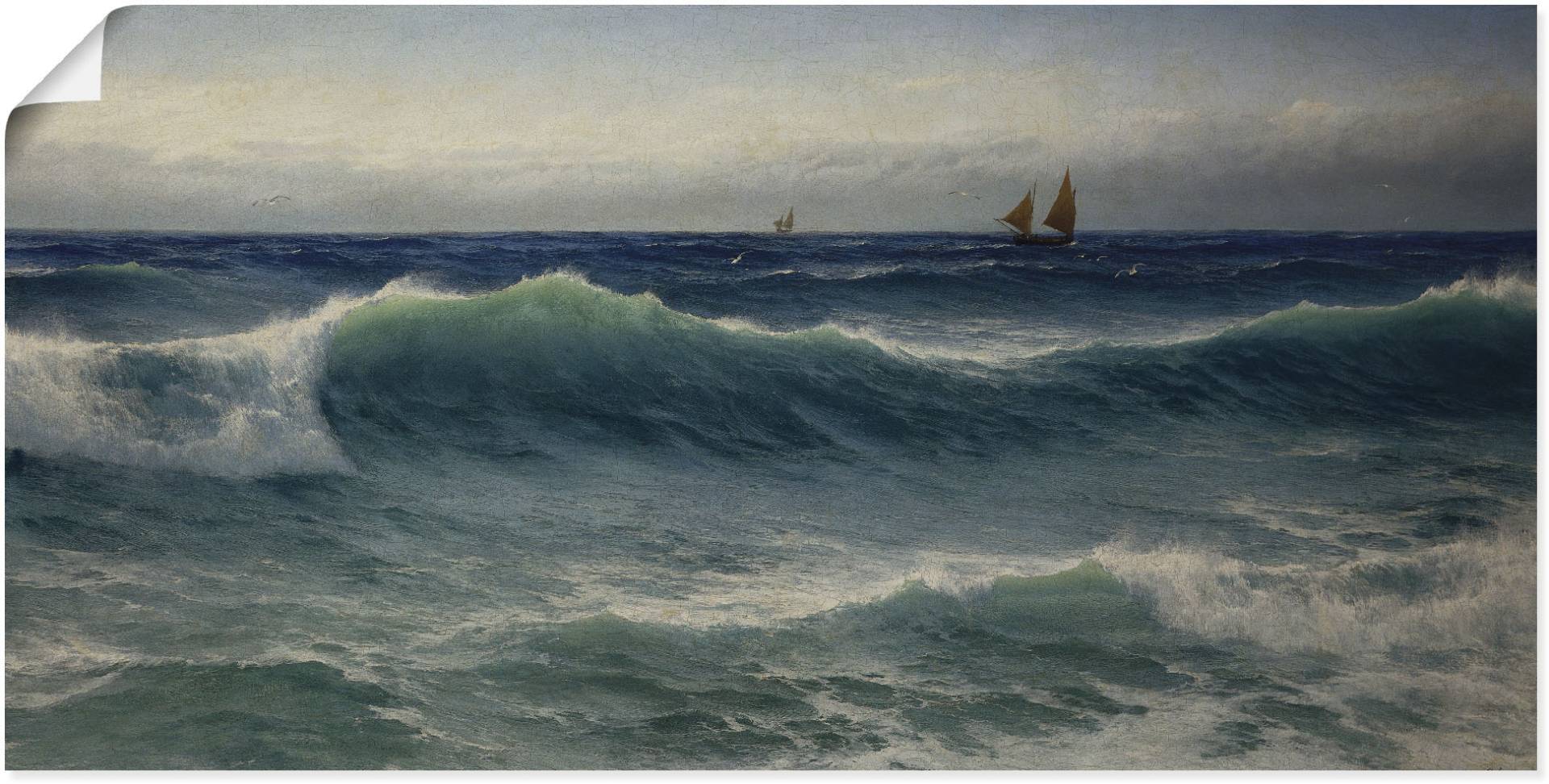 Artland Wandbild »Brechende Wellen. 1893«, Gewässer, (1 St.), als Leinwandbild, Poster in verschied. Grössen Artland Wandbild »Brechende Wellen. 1893«, Gewässer, (1 St.), als Leinwandbild, Poster in verschied. Grössen von Artland