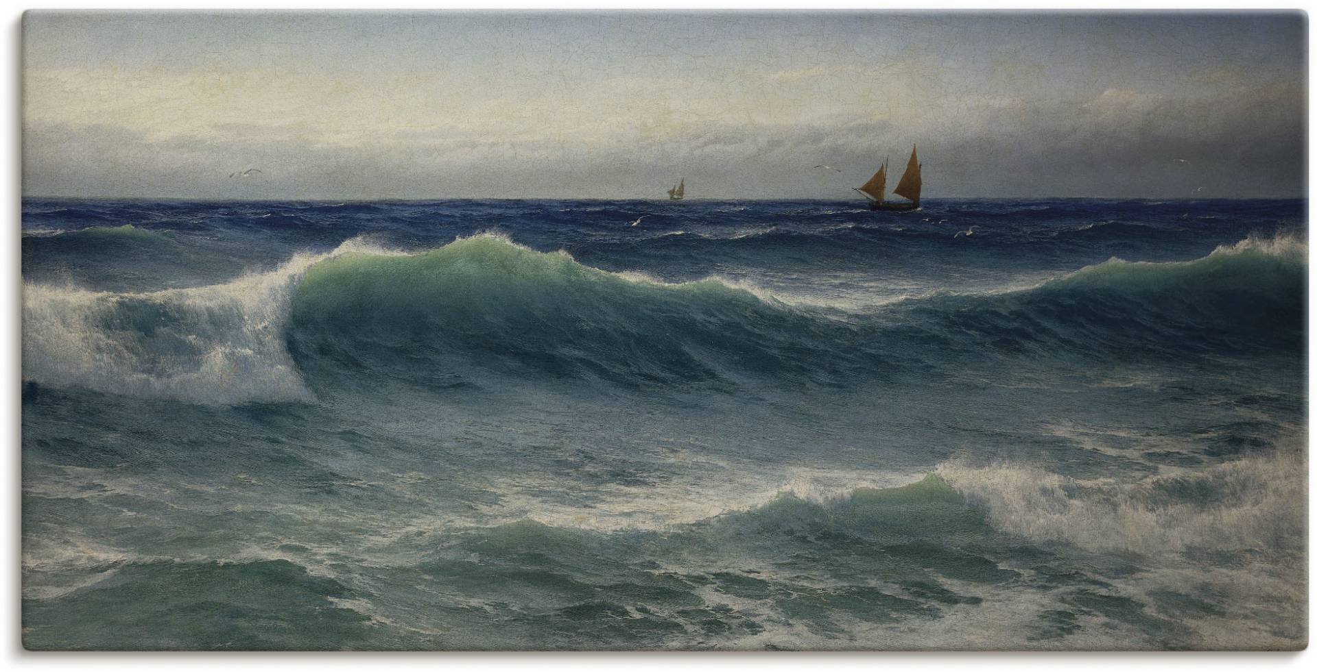 Artland Wandbild »Brechende Wellen. 1893«, Gewässer, (1 St.) von Artland