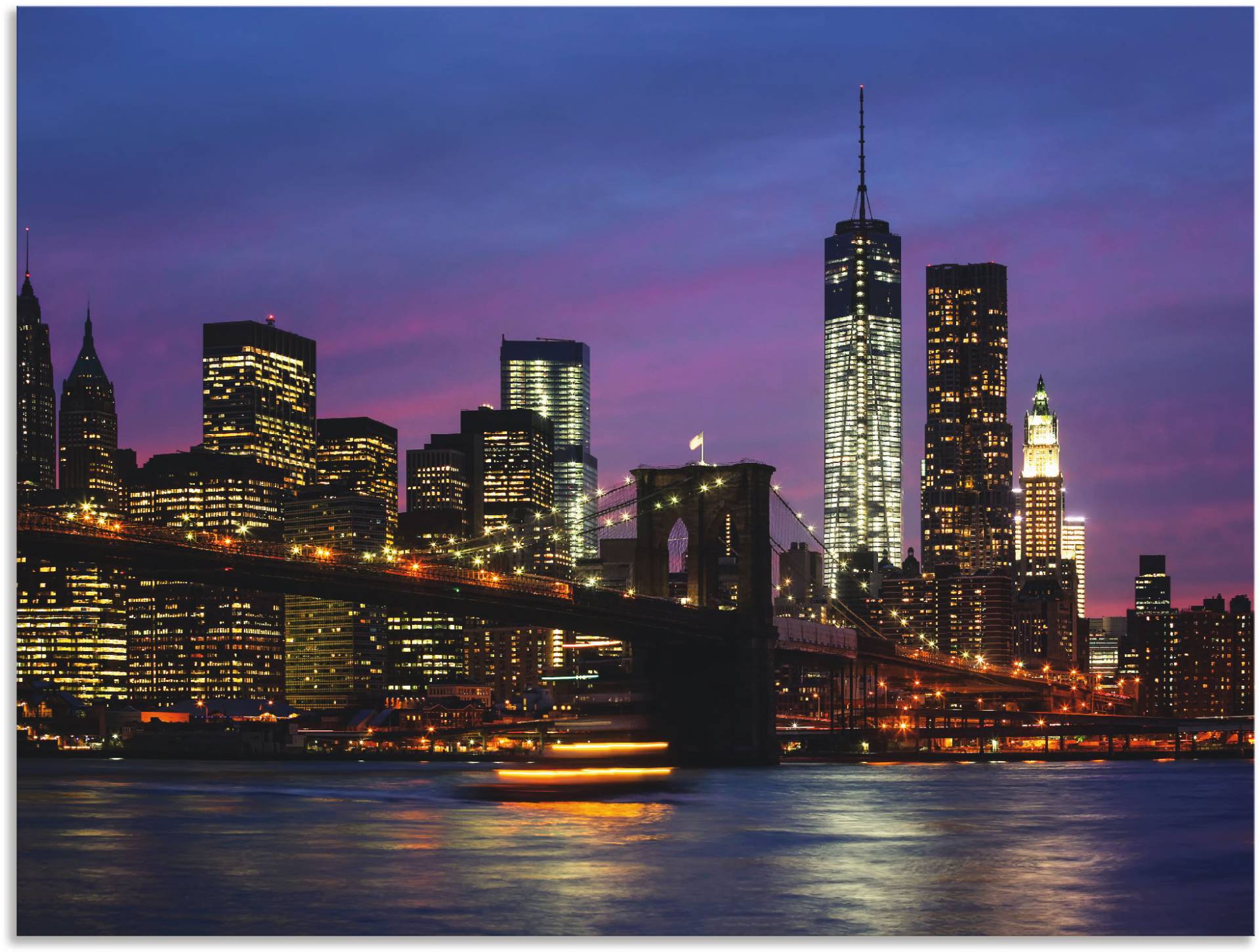 Artland Wandbild »Brooklyn Bridge«, Amerika, (1 St.), als Poster, Wandaufkleber in verschied. Grössen von Artland